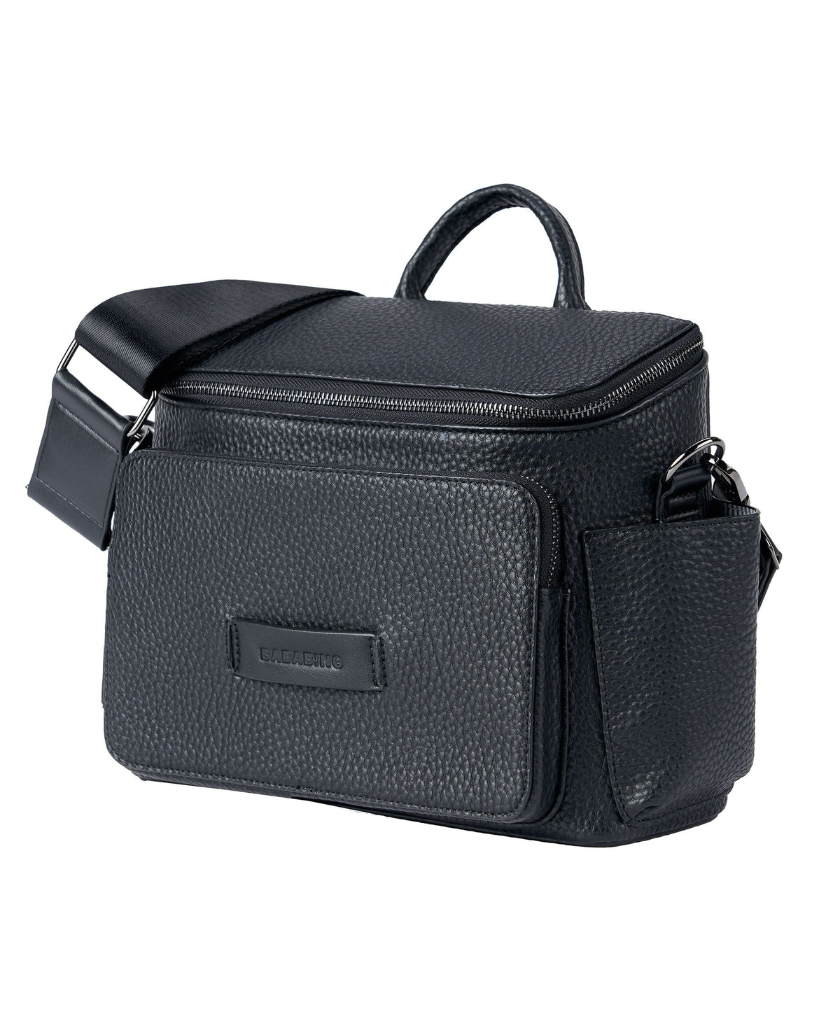Bababing! Changing Bags Bababing Isla Cross Body Vegan Leather Daypac - Black