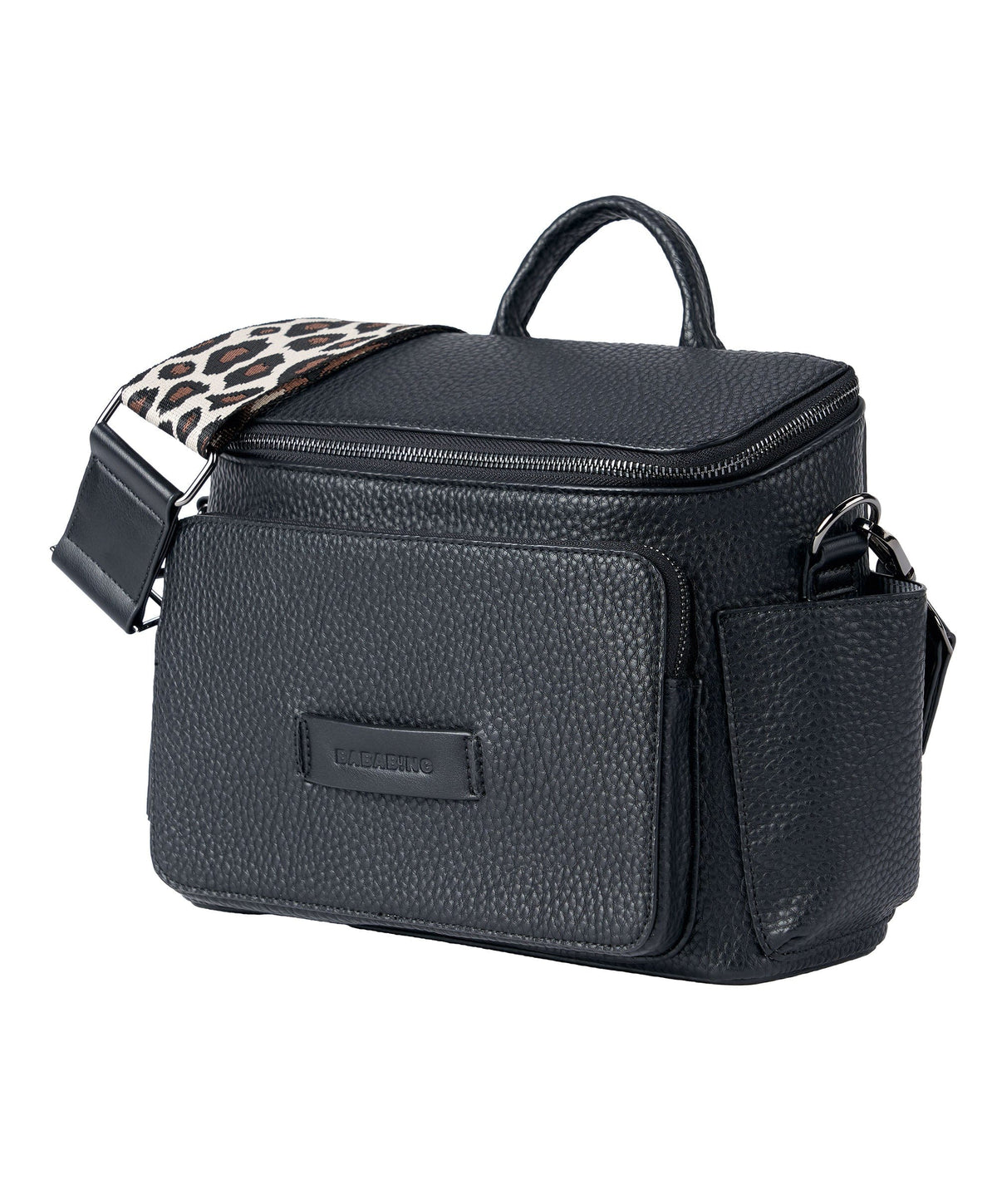 Bababing! Changing Bags Bababing Isla Cross Body Vegan Leather Daypac - Black