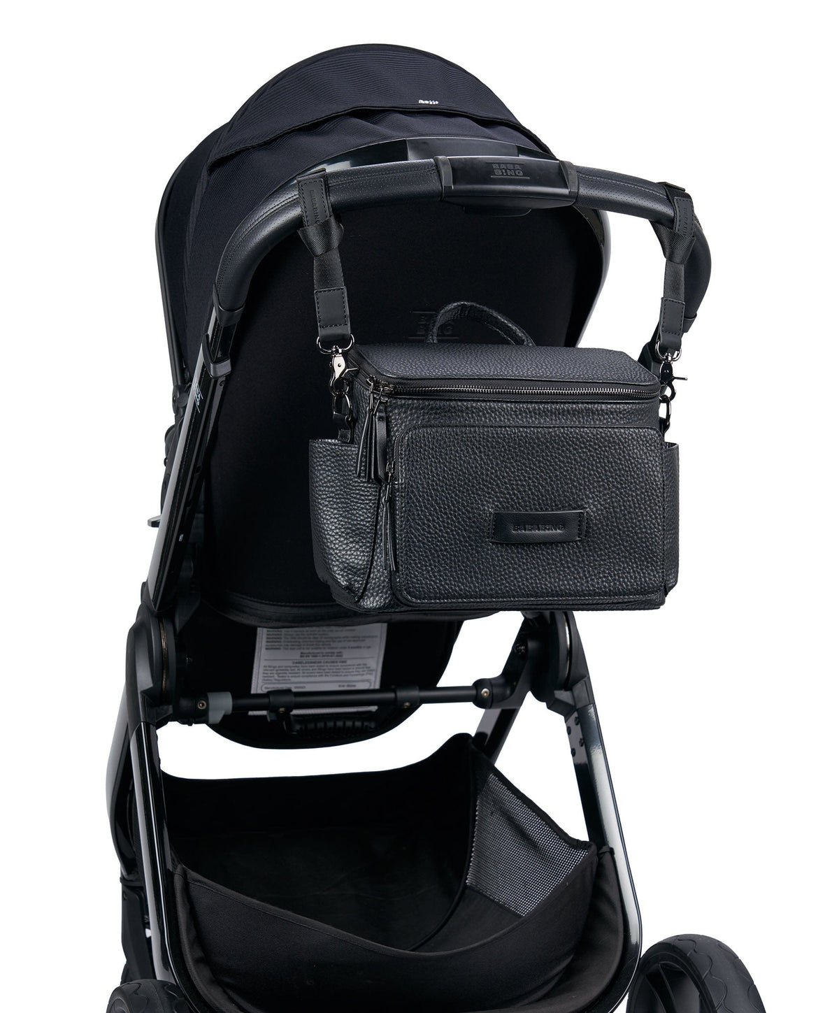 Bababing! Changing Bags Bababing Isla Cross Body Vegan Leather Daypac - Black