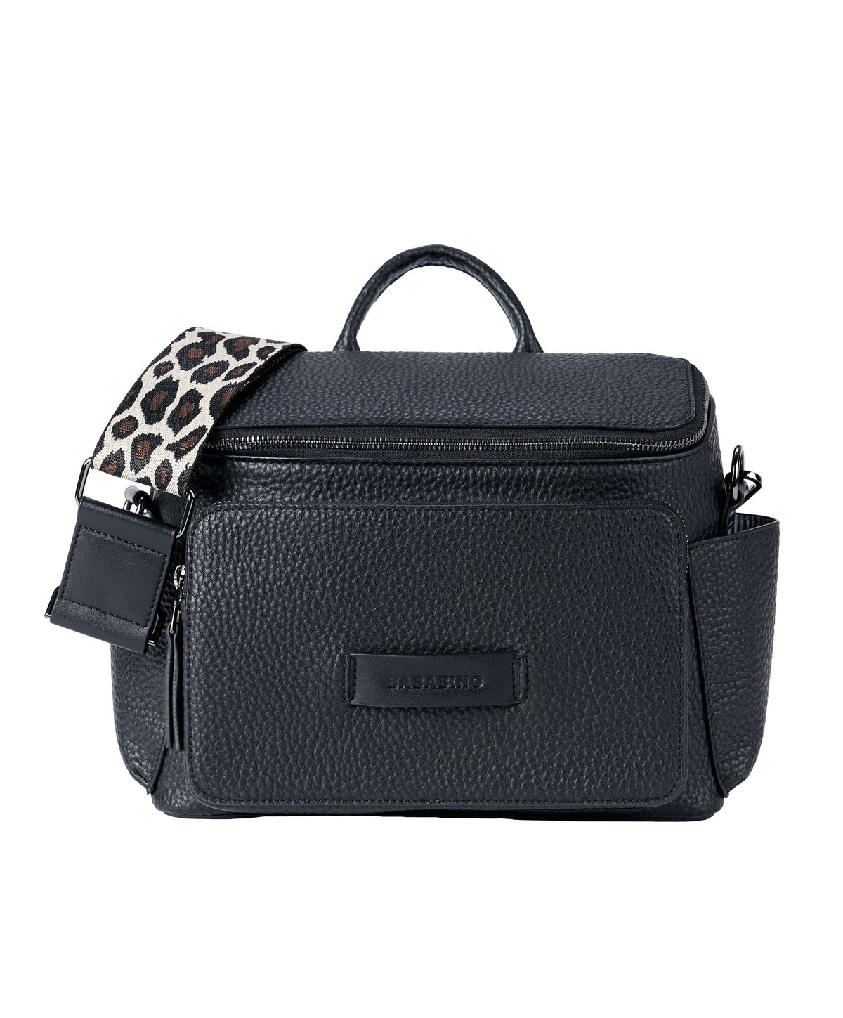 Bababing! Changing Bags Bababing Isla Cross Body Vegan Leather Daypac - Black