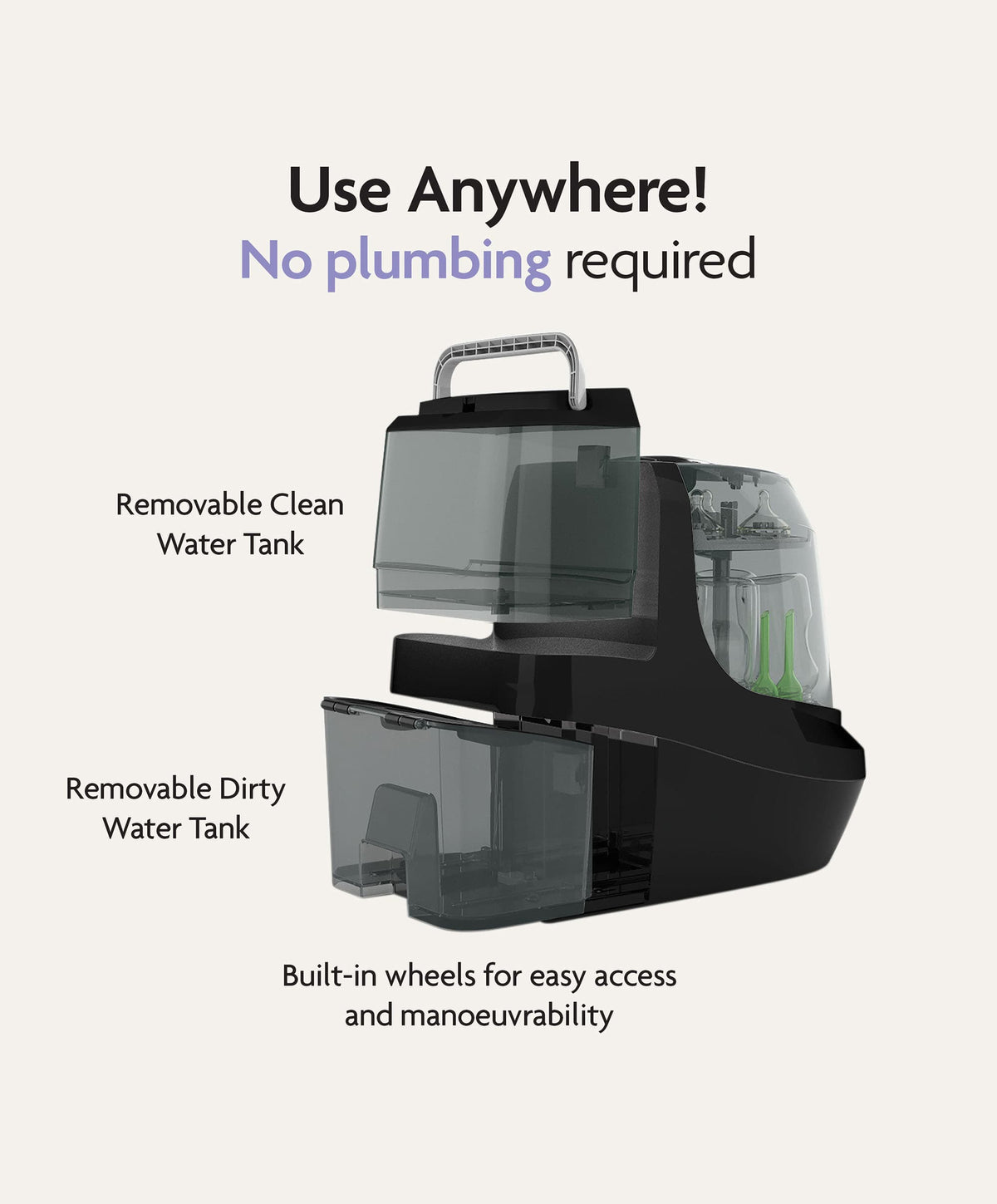 Brezza Bottle Feeding Babybrezza Bottle Washer Pro - Black