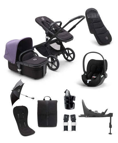 Bugaboo Pushchairs Bugaboo Fox5 Ultimate Bundle with Cybex Cloud T Car Seat and Base in Black