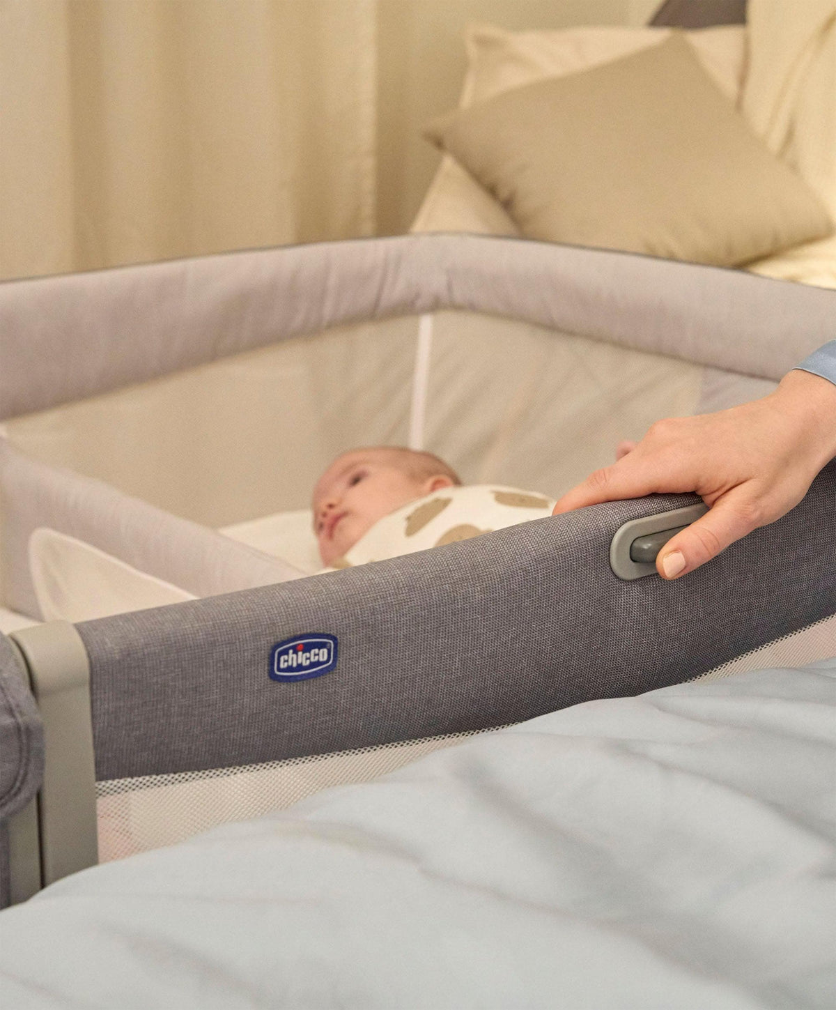 Chicco Chicco Next2Me Twins Bedside Crib – Magnet Grey