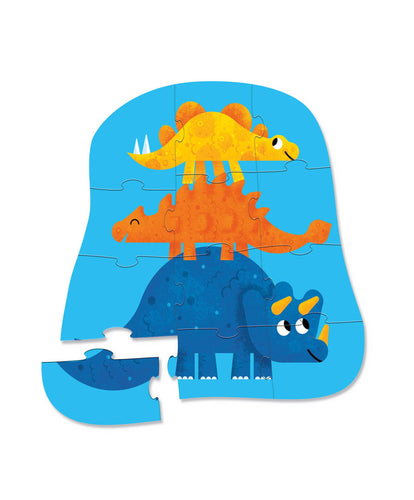 Crocodile Creek Jigsaws & Puzzles Crocodile Creek - Dino Friends 12pc Mini Puzzle