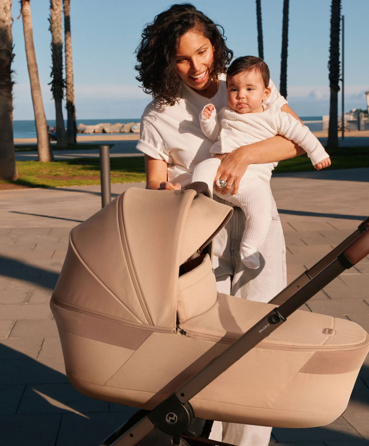 Cybex Pushchairs Cybex Balios S Lux Pushchair & Folding Carrycot - Moon Black