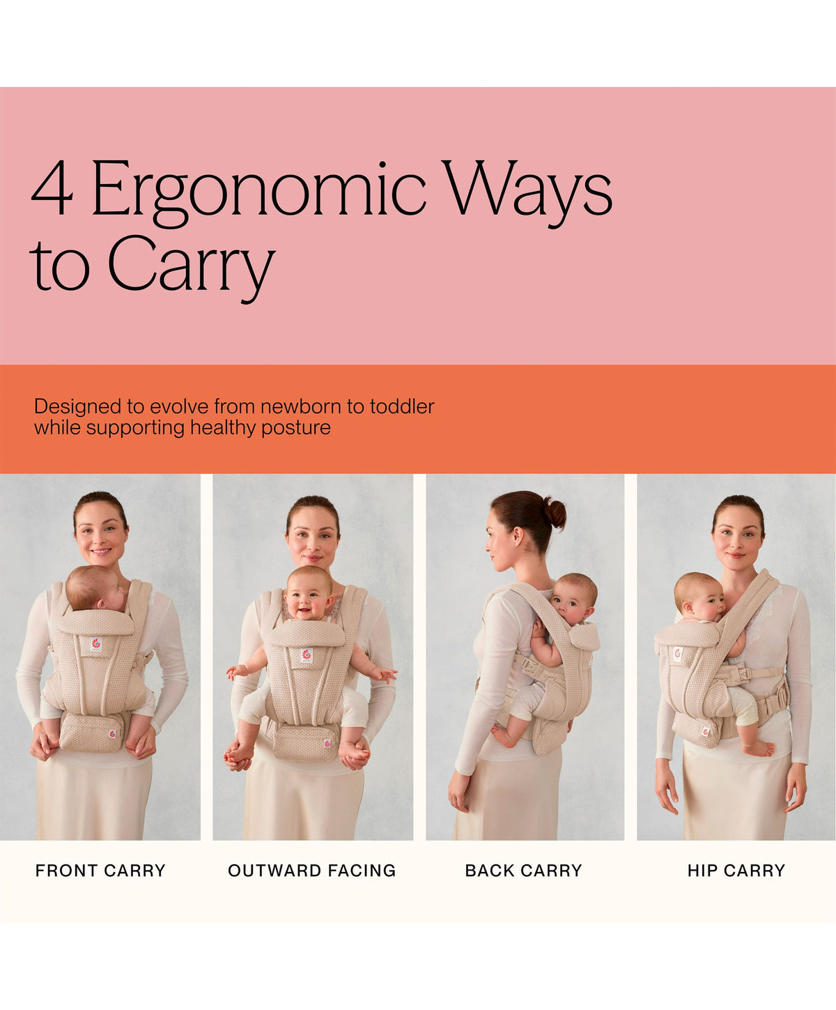 Ergobaby Baby Carriers Ergobaby Omni Deluxe Mesh Baby Carrier - Olive