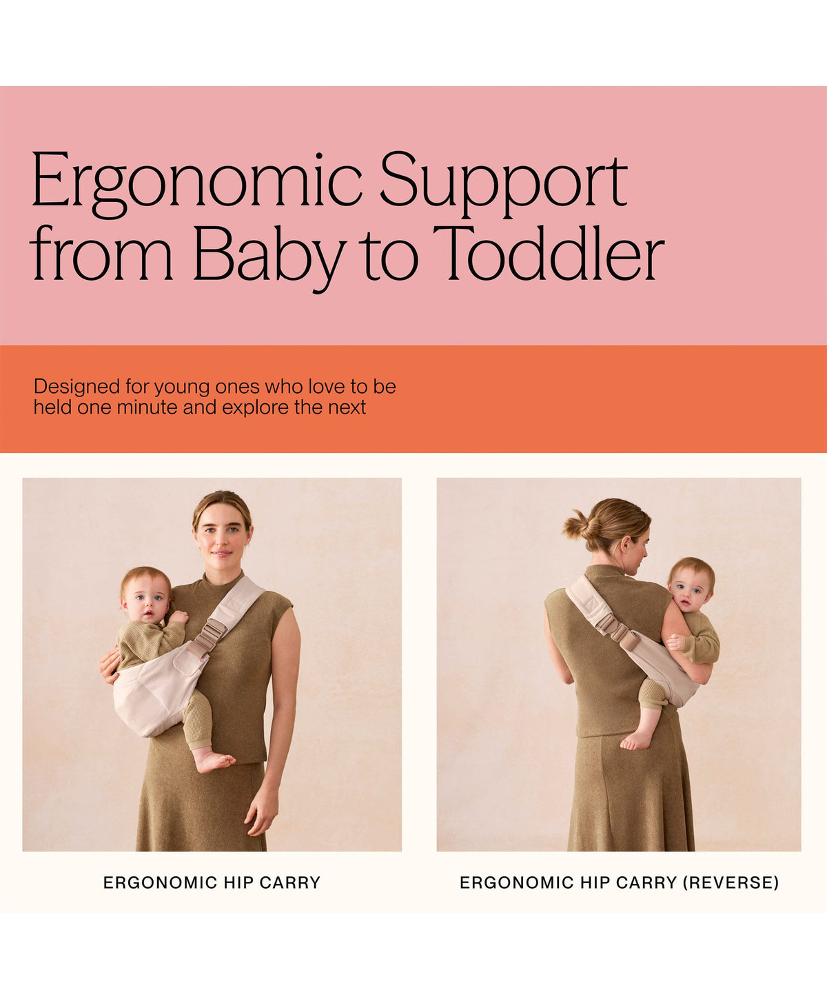 Ergobaby Baby Carriers Ergobaby Upsie Sling Carrier- Natural Beige