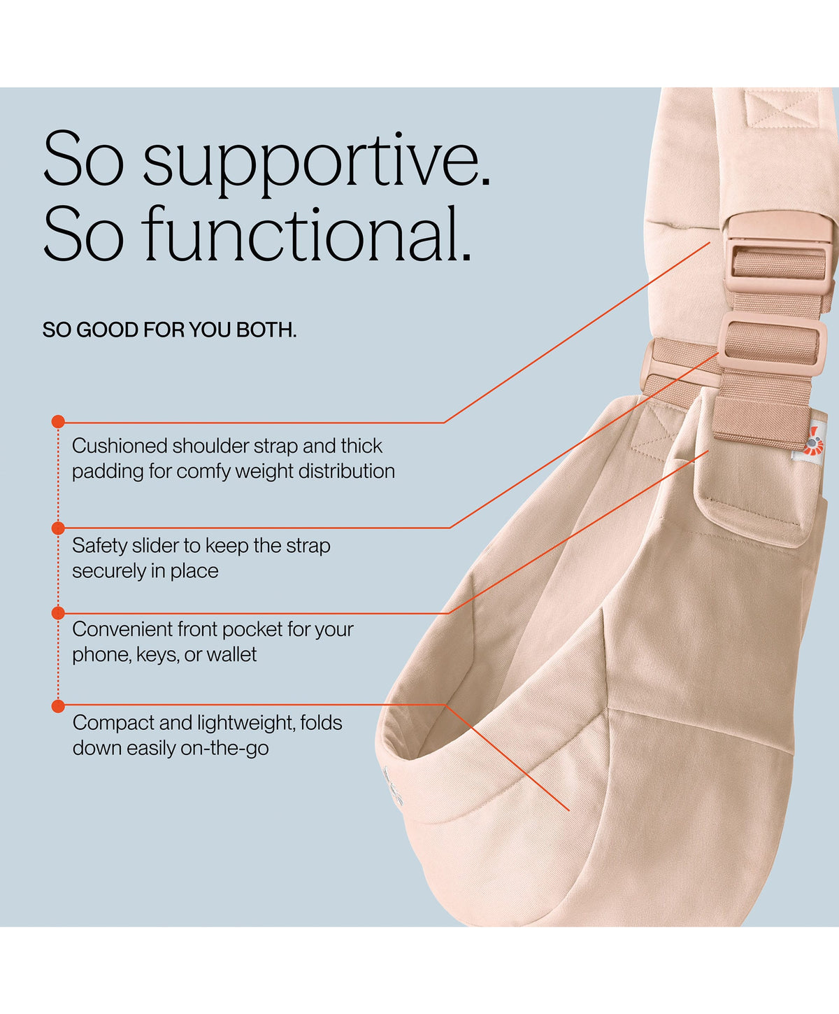 Ergobaby Baby Carriers Ergobaby Upsie Sling Carrier- Natural Beige