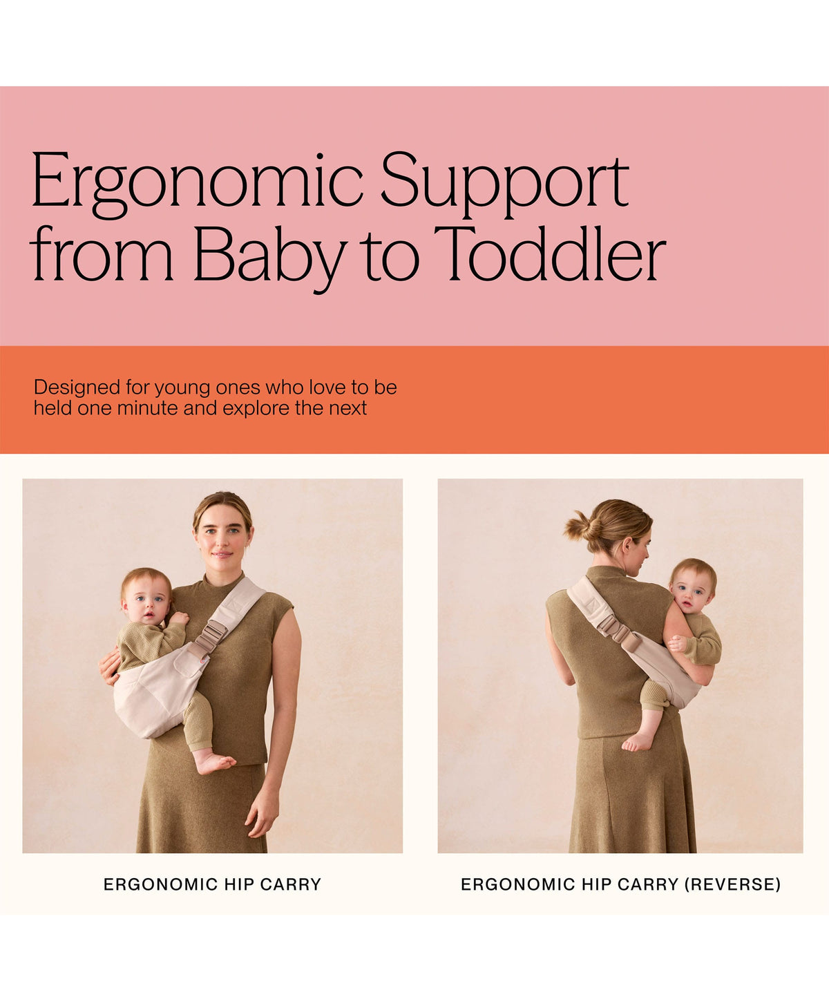 Ergobaby Baby Carriers Ergobaby Upsie Sling Carrier- Onyx Black