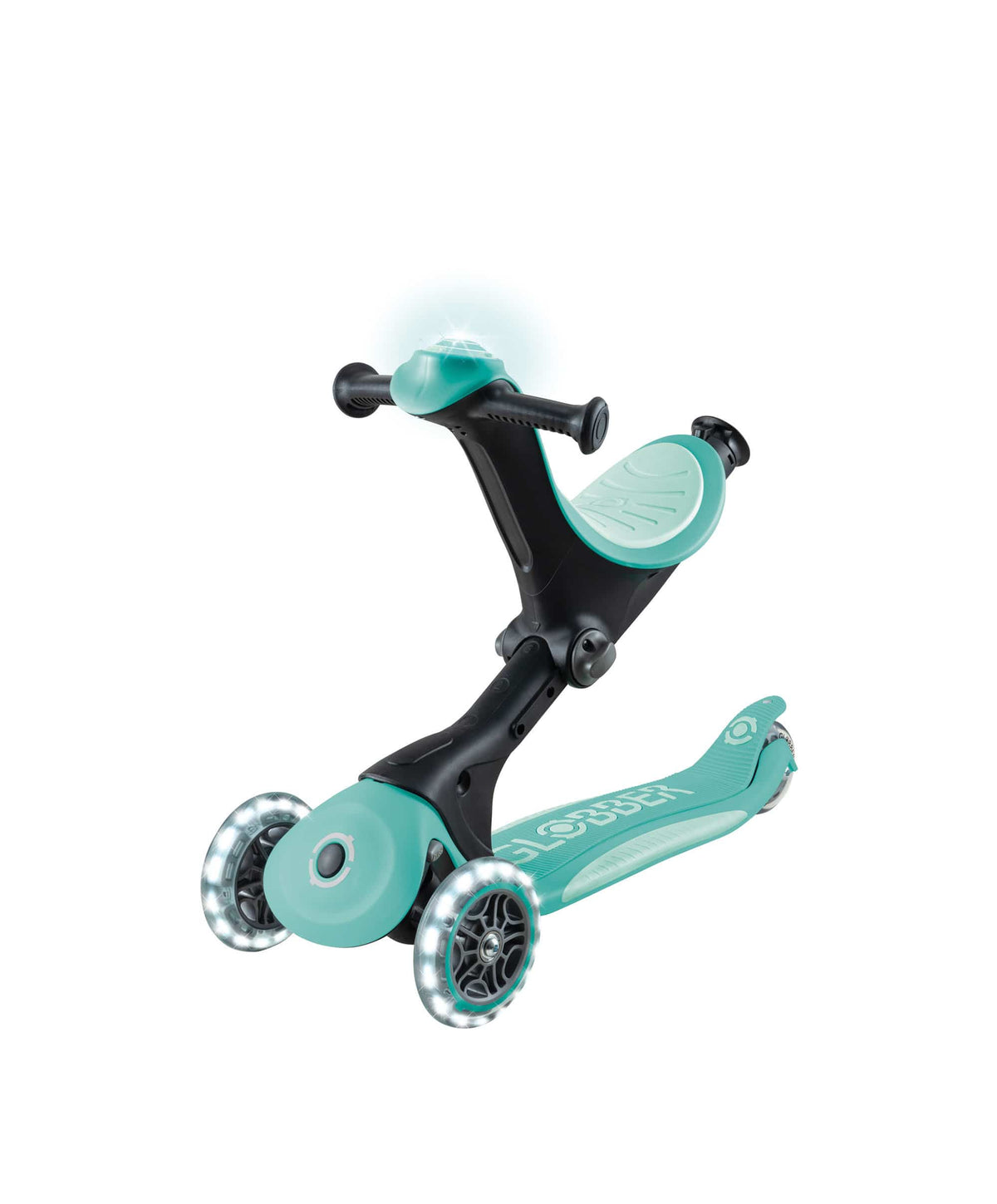 Globber Ride on Toy Globber Go Up Deluxe Lights - Mint