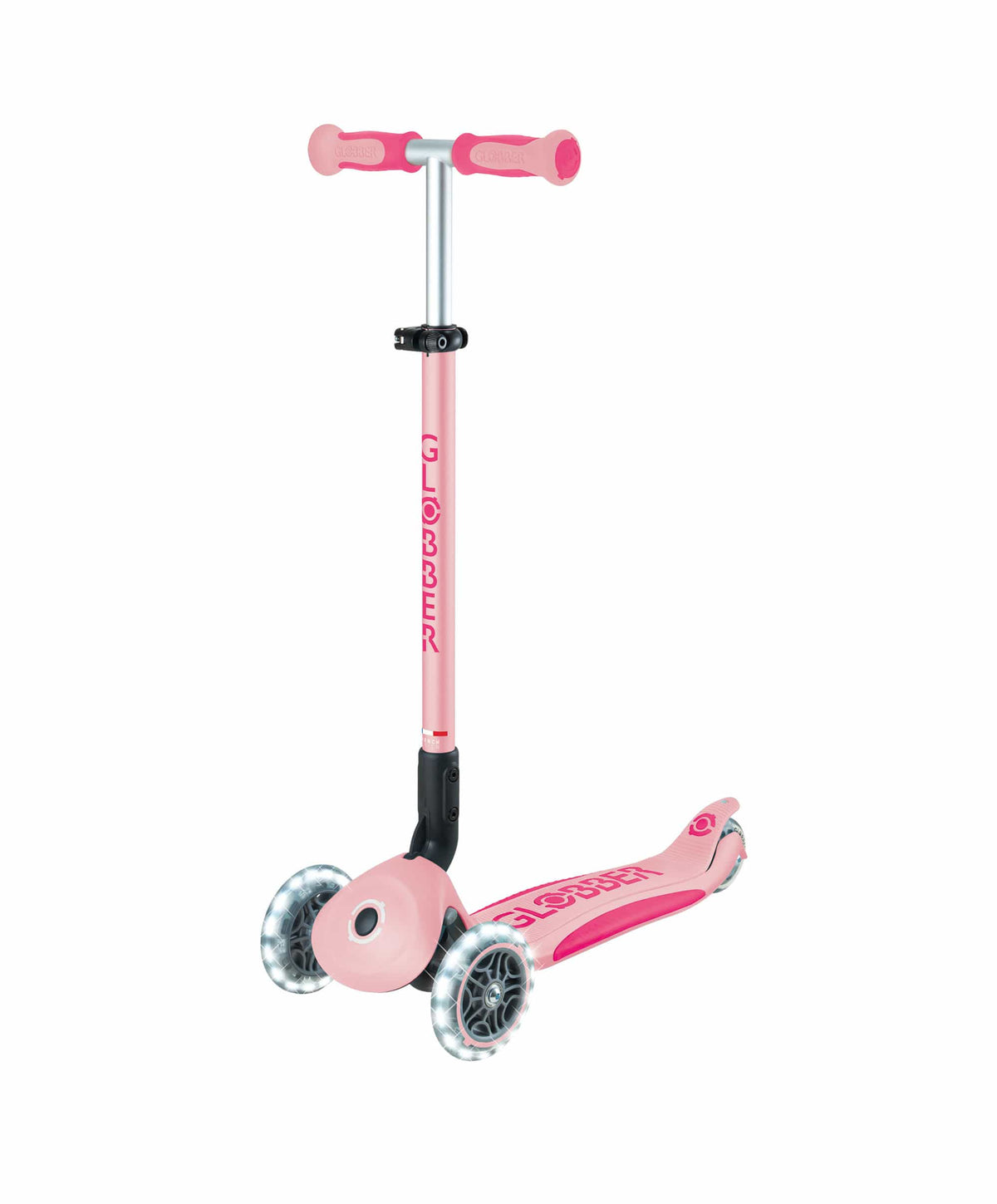 Globber Ride on Toy Globber Go Up Deluxe Lights - Pastel Pink