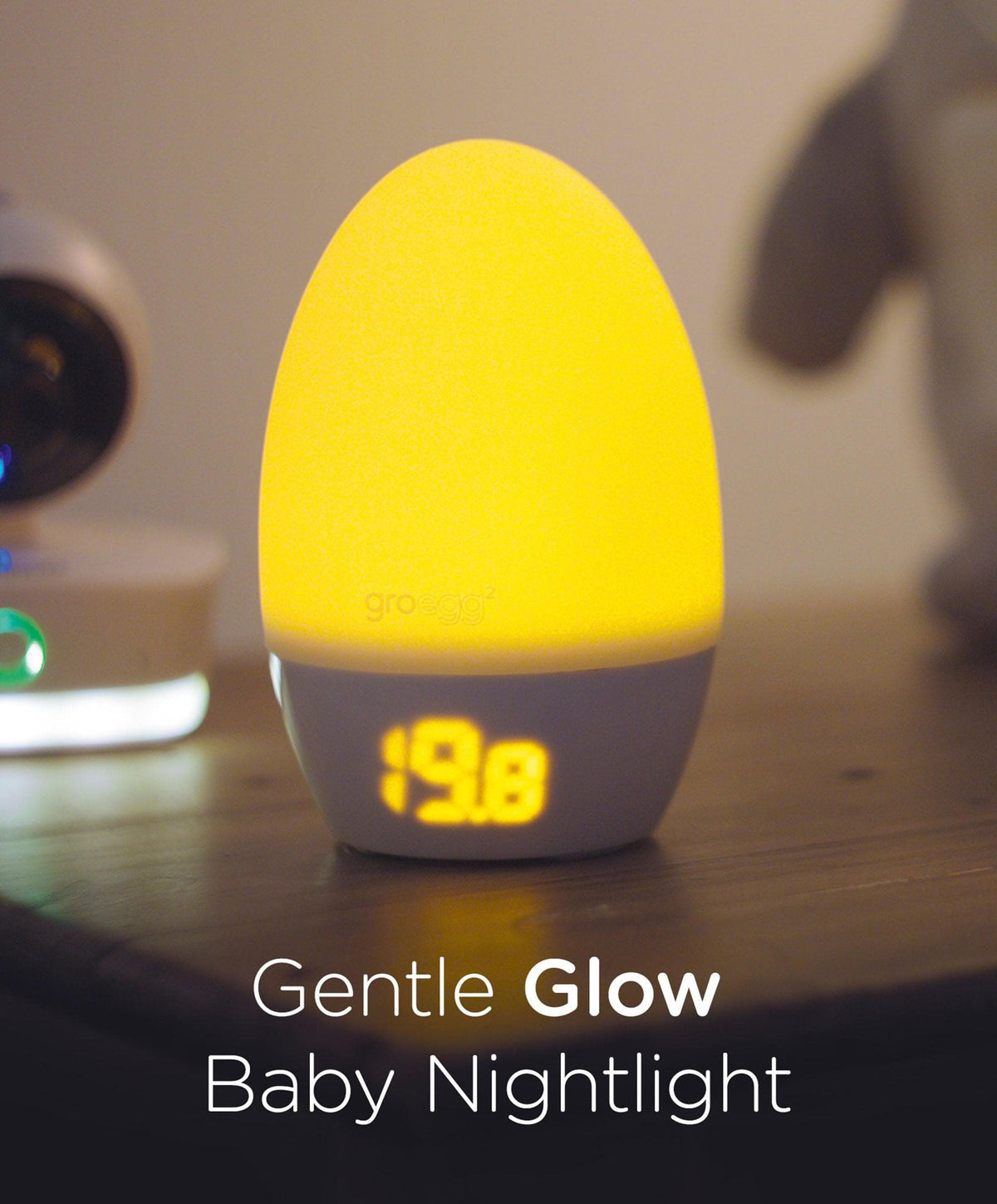 Gro Night Lights Tommee Tippee Gro Egg 2 Nursery Room Thermometer & Night Light - White
