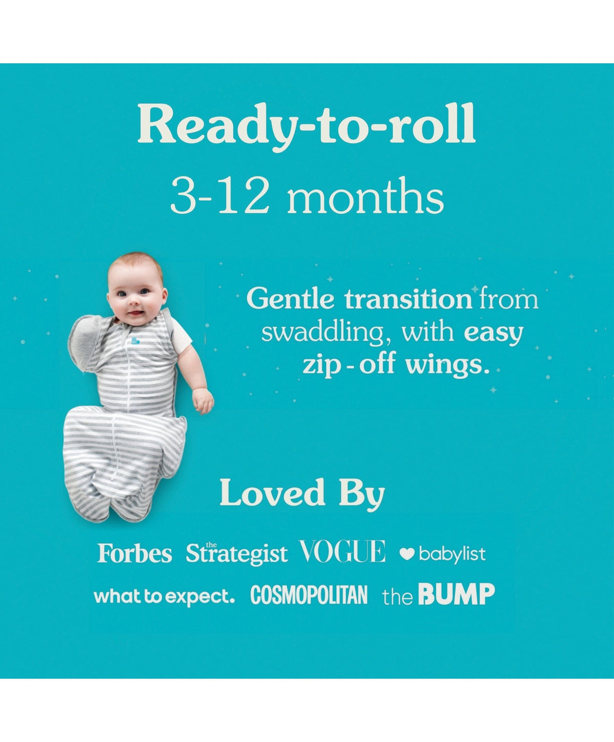 Love to Dream Dreampod Sleep Bags & Swaddling Love To Dream Swaddle Up™ Transition Bag Medium/3-6 Months (1.0 Tog) - Grey