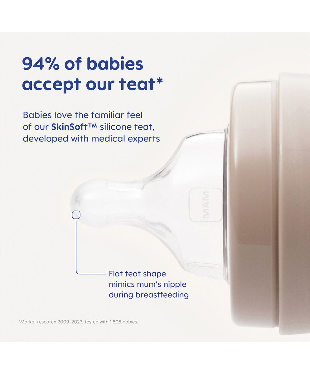 MAM Baby Anti Colic Bottles Soothers Set Grey – Mamas Papas IE