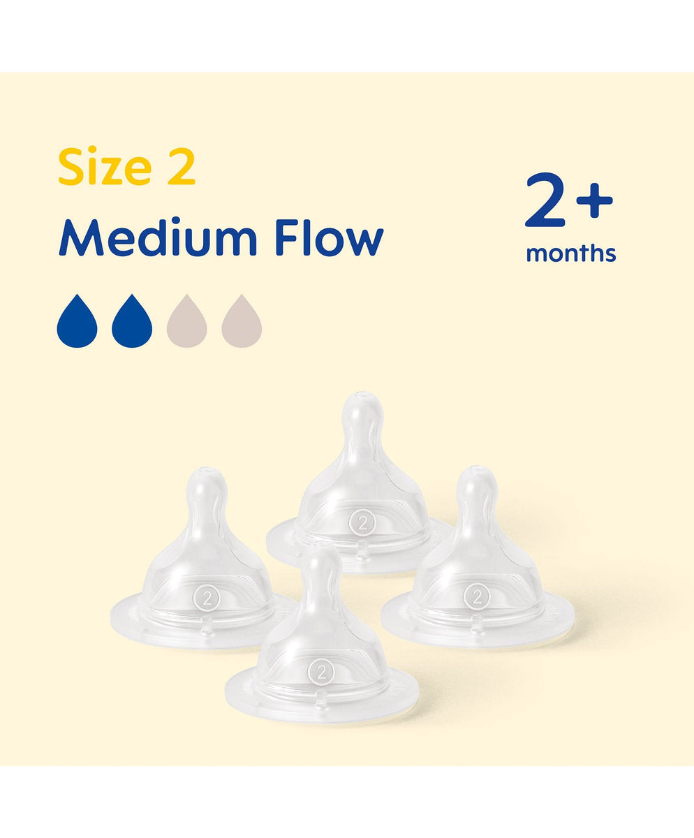 Tommee Tippee Number Teats Age MAM Size Bottle Teats (4 Pack