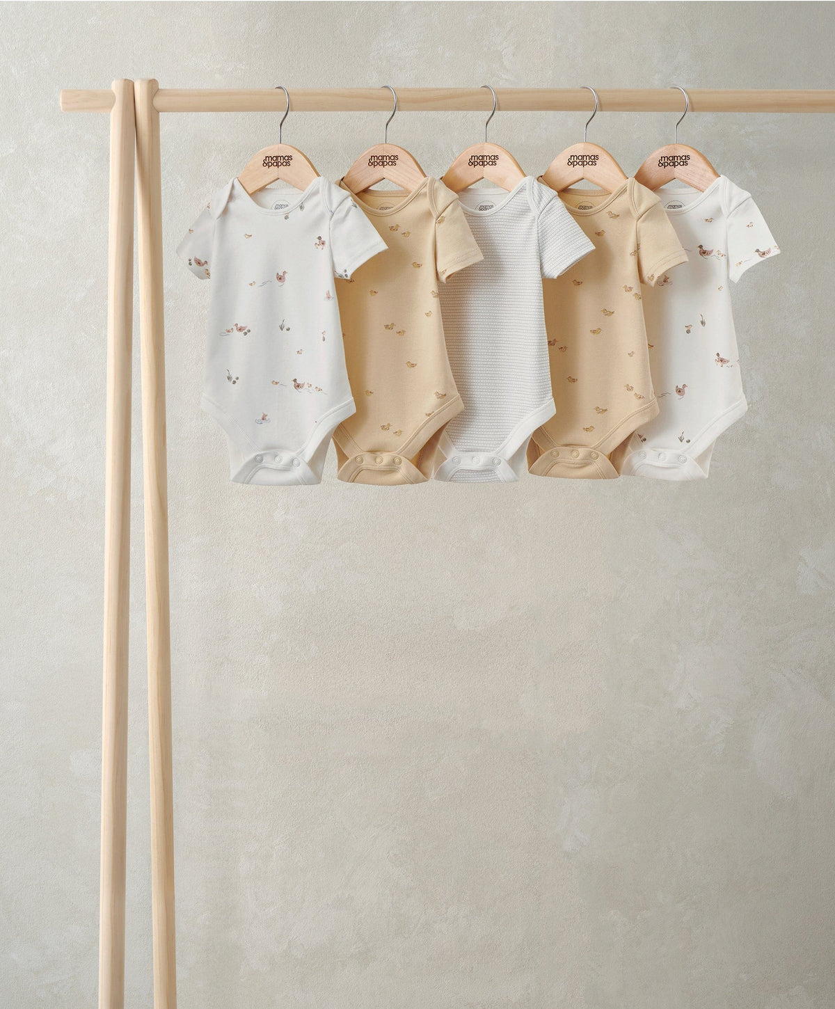Mamas & Papas All-in-Ones & Bodysuits Duckling Short-Sleeved Bodysuits (Pack of 5)