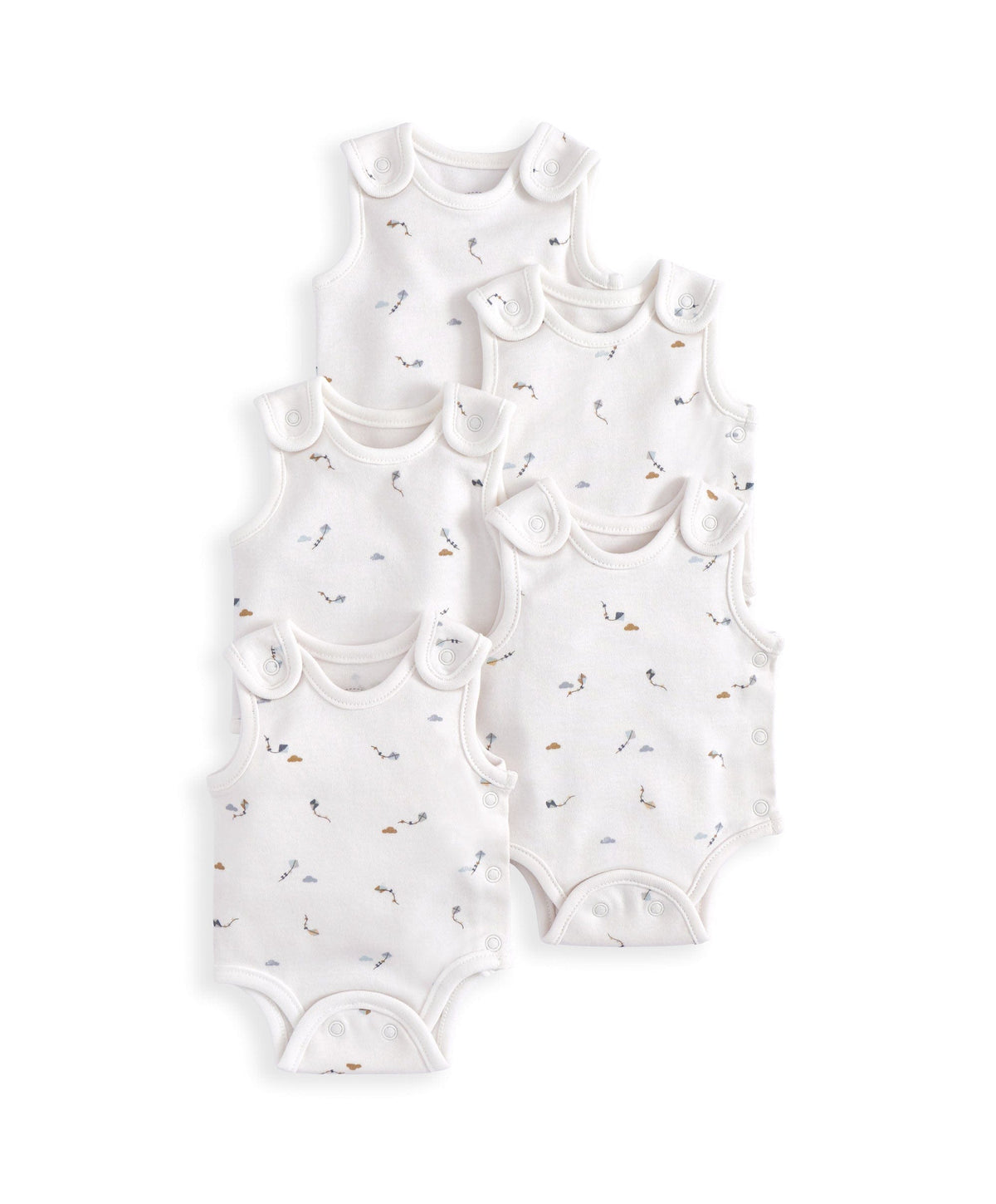 Mamas & Papas All-in-Ones & Bodysuits Kites Premature Bodysuits (Pack of 5)