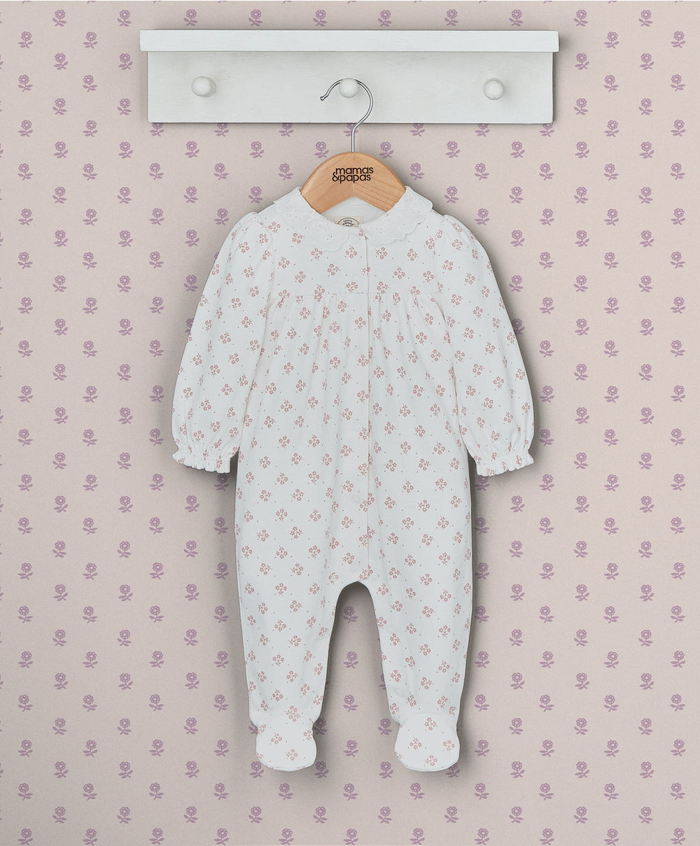 Mamas & Papas All-in-Ones & Bodysuits Laura Ashley Broderie Collar All In One