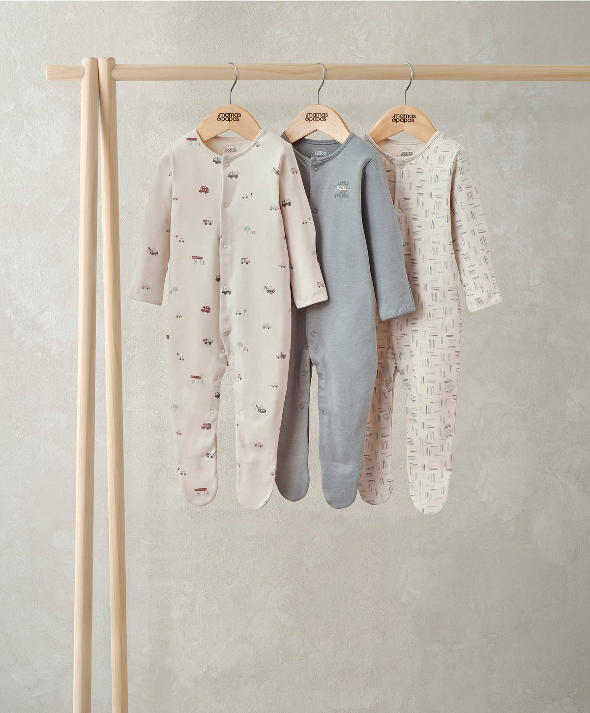 Mamas & Papas All-in-Ones & Bodysuits Little Explorer Sleepsuits (Pack of 3)