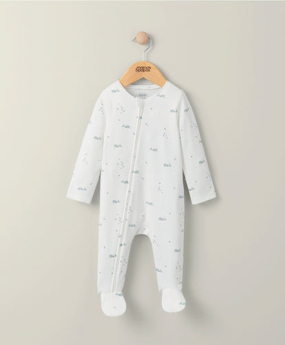 Mamas & Papas All-in-Ones & Bodysuits Whale Sleepsuit - White