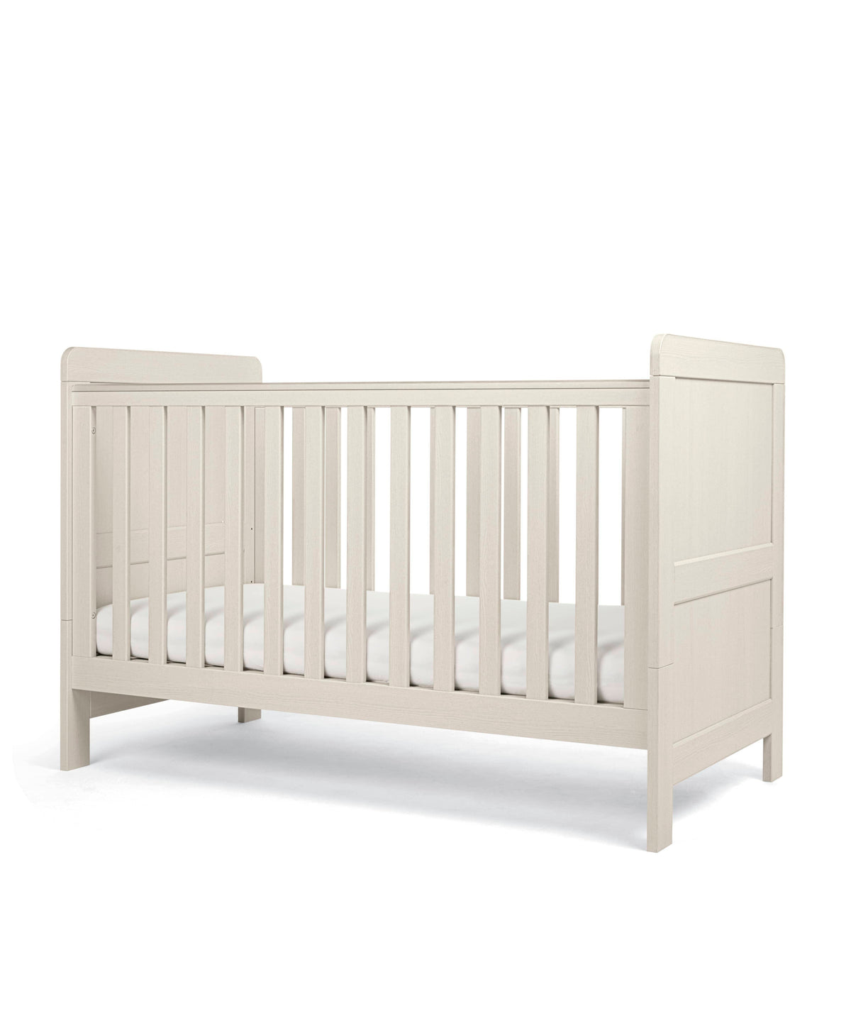Mamas & Papas Atlas Nursery Furniture Set & Essential Airflow Pocket Spring Cotbed Mattress Bundle - Stone