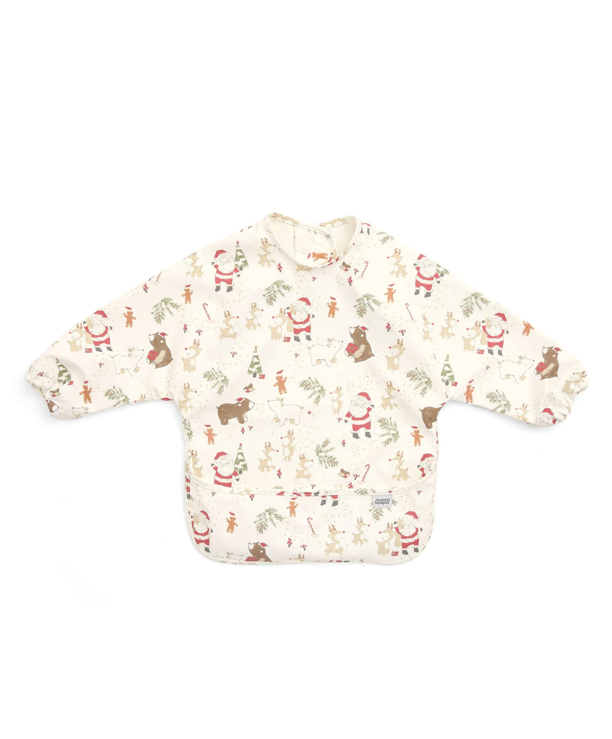 Mamas & Papas Baby Weaning Santa & Friends Long Sleeved Bibs Pack of 2