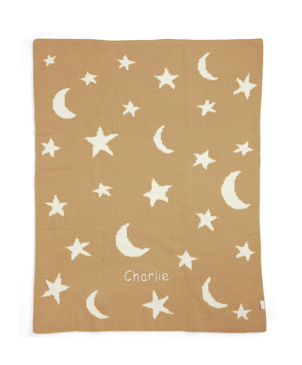 Mamas & Papas Blankets Chenille Blanket - Mustard Moon/Star