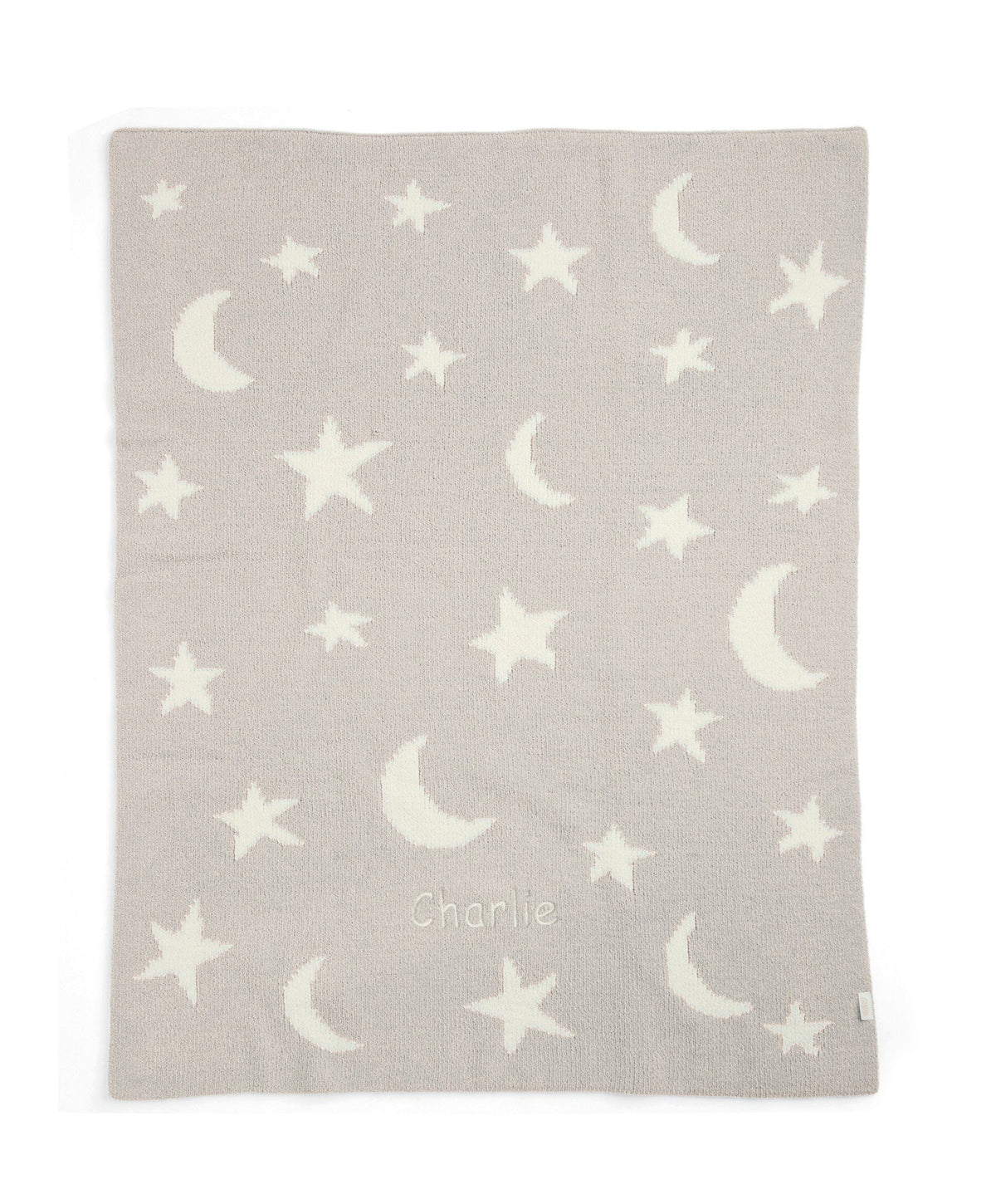 Mamas & Papas Blankets Chenille Blanket - Neutral Moon/Star