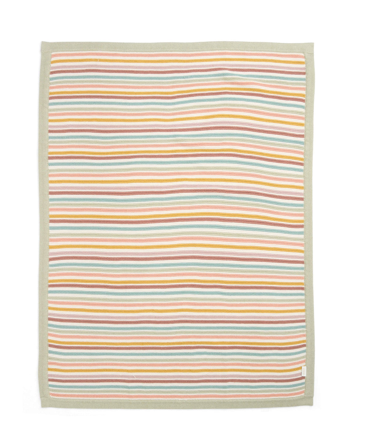 Mamas & Papas Blankets Knitted Blanket - Multi Colour Stripe