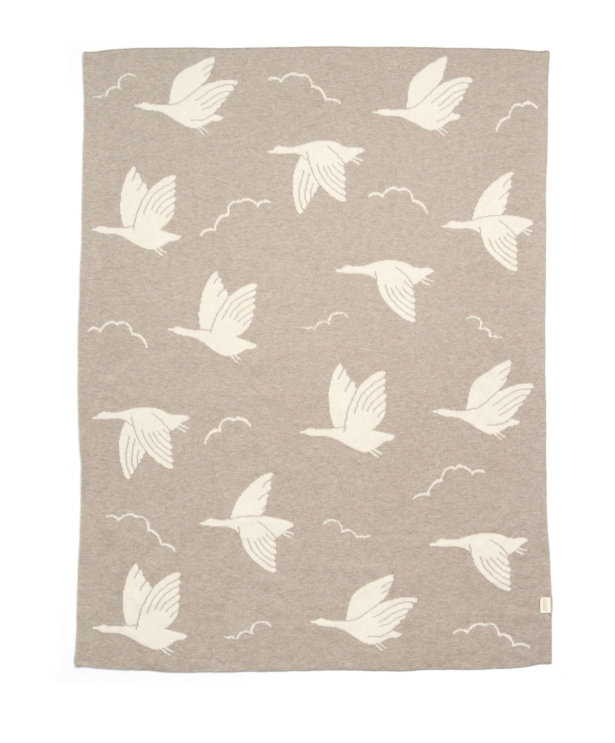 Mamas & Papas Blankets Knitted Blanket - Welcome to the World Duckling - Mocha