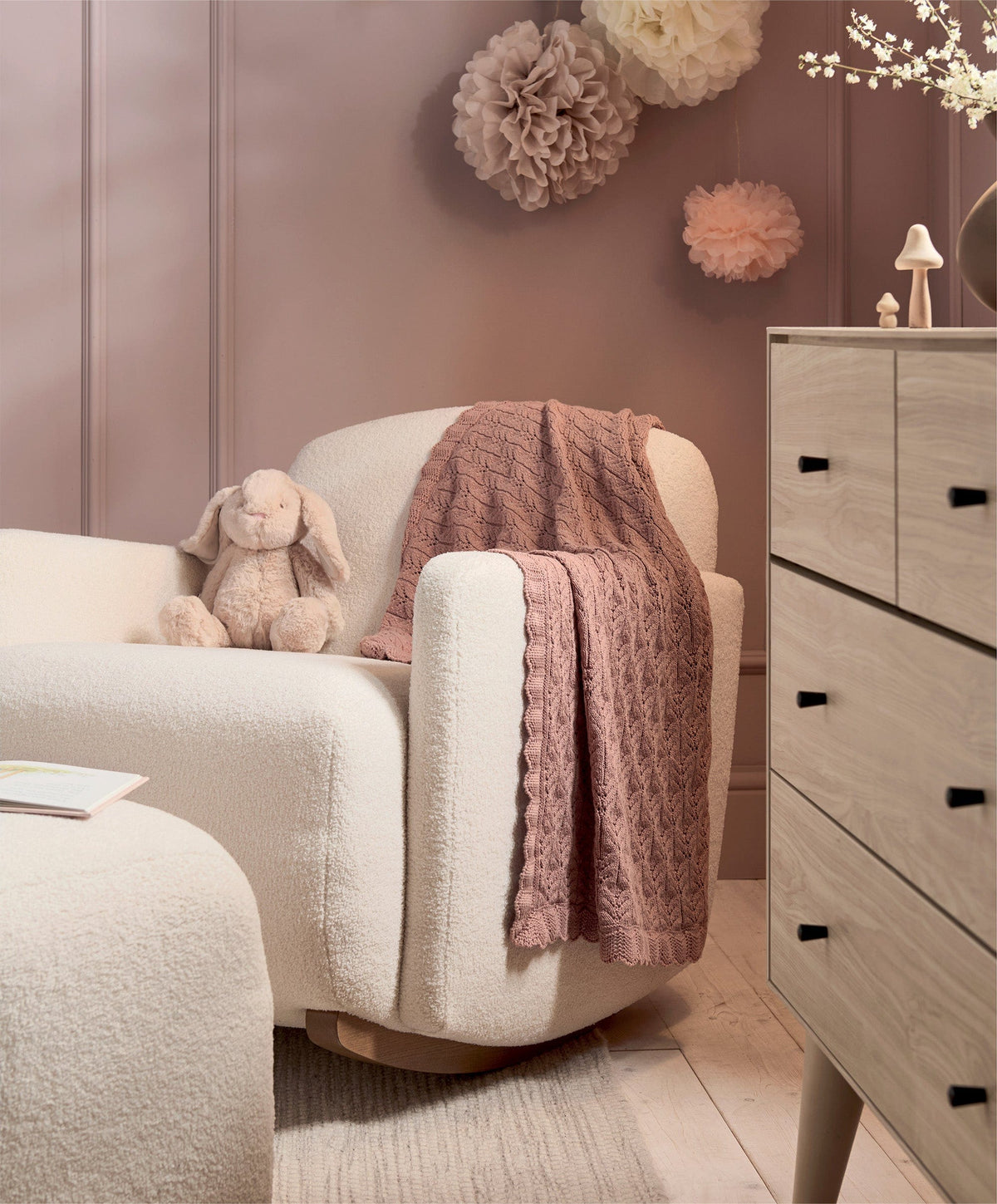 Mamas & Papas Blankets Welcome To The World Wildflower Knitted Blanket