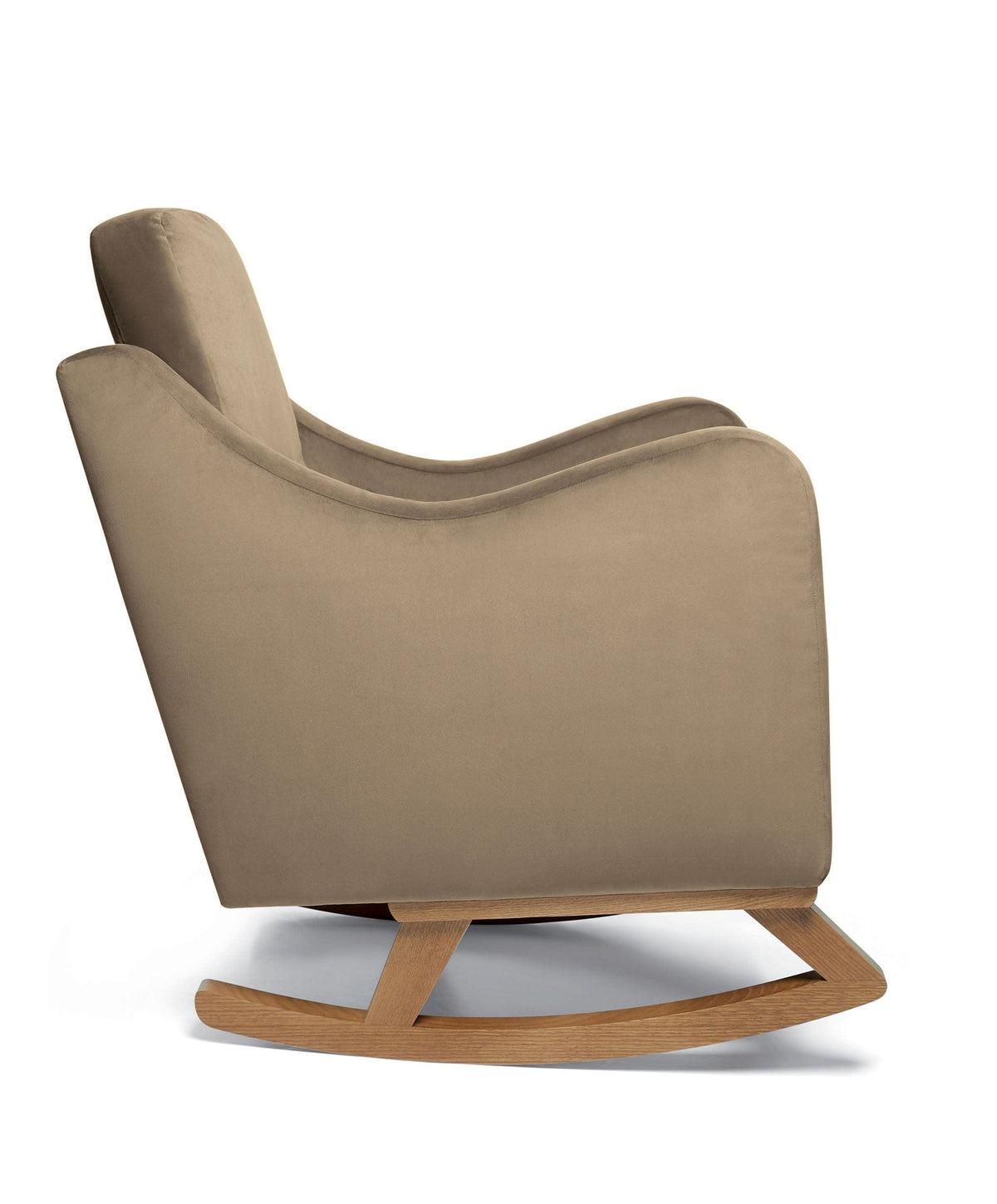 Mamas & Papas Bowdon Nursing Chair & Footstool - Mocha Velvet