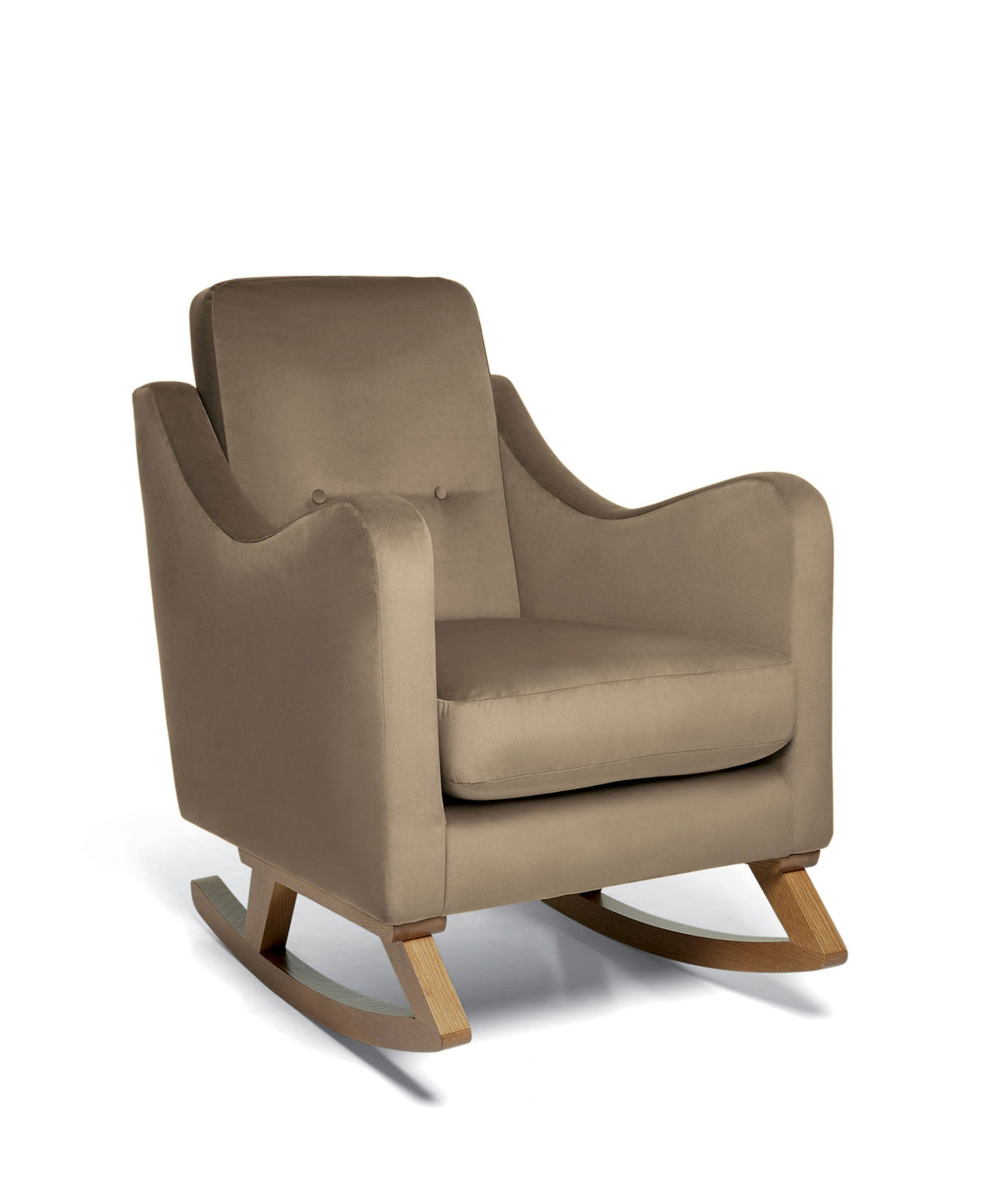 Mamas & Papas Bowdon Nursing Chair & Footstool - Mocha Velvet