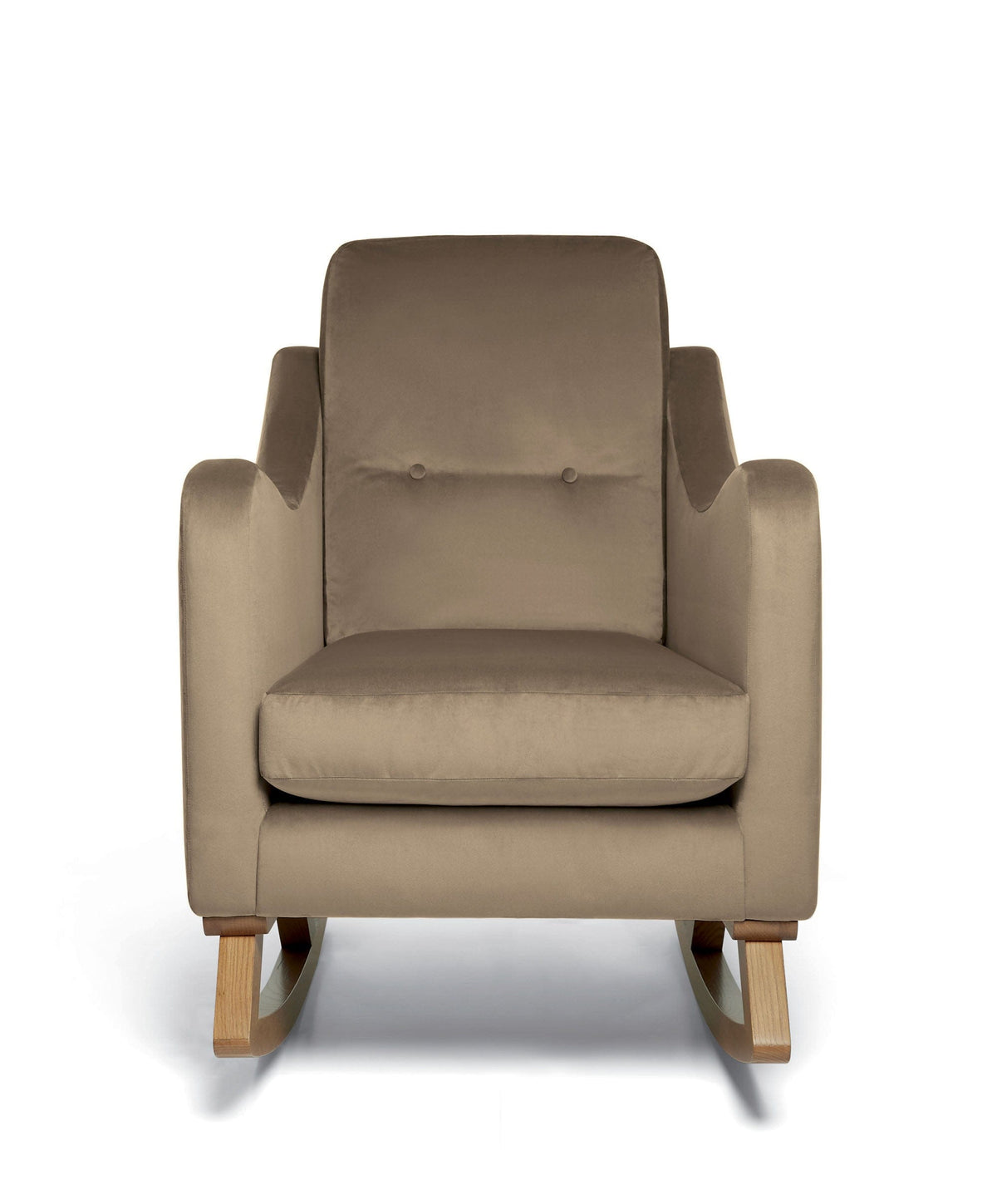 Mamas & Papas Bowdon Nursing Chair & Footstool - Mocha Velvet