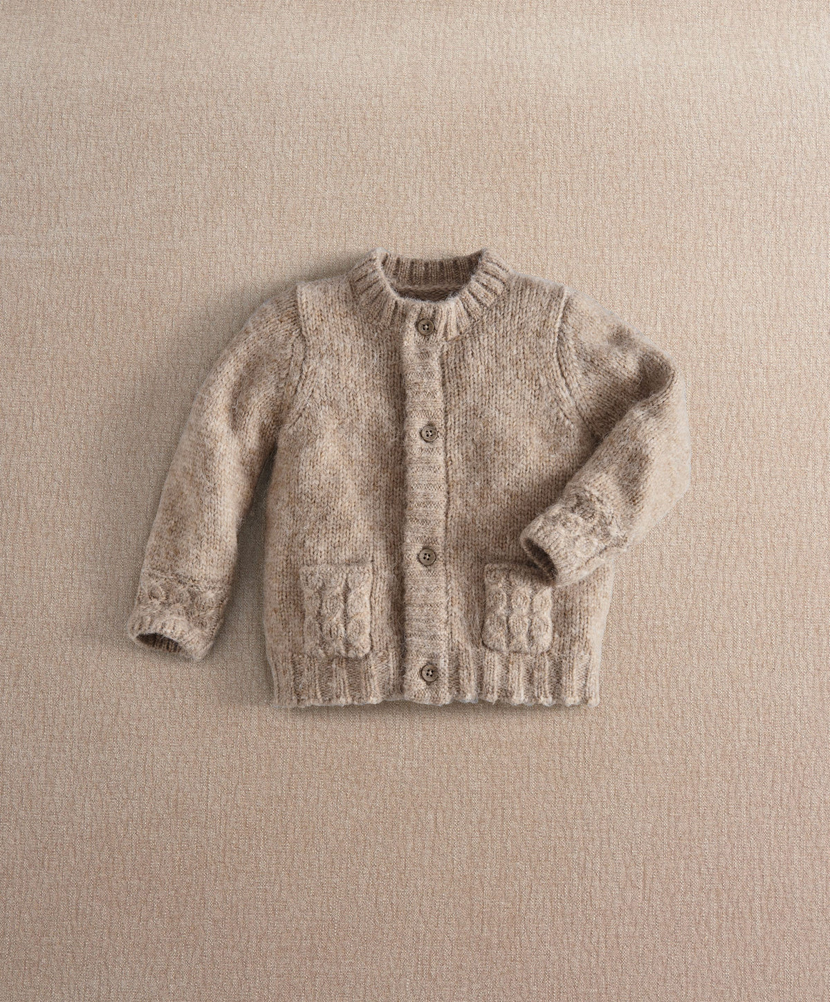 Mamas & Papas Cardigan Soft Beige Long Sleeve Cardigan