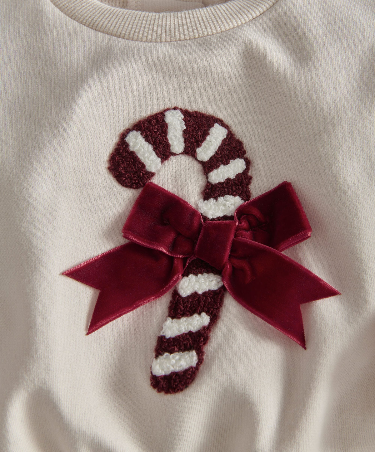 Mamas & Papas Christmas Candy Cane Sweatshirt