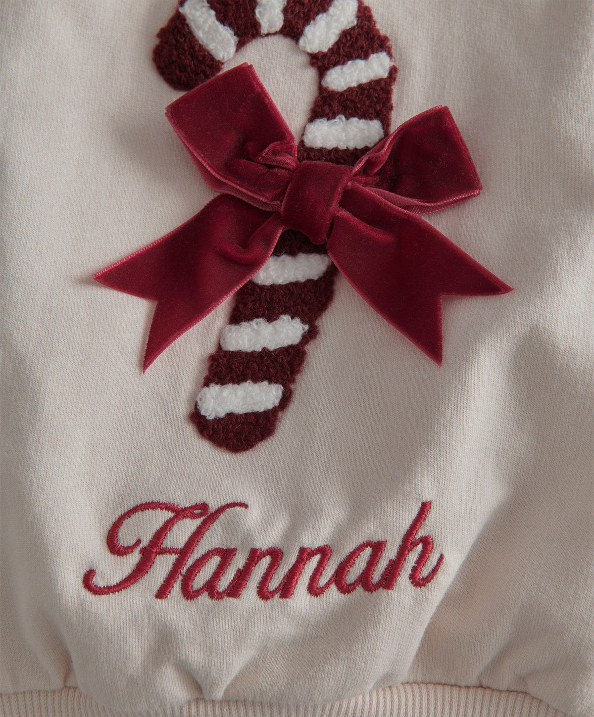 Mamas & Papas Christmas Candy Cane Sweatshirt