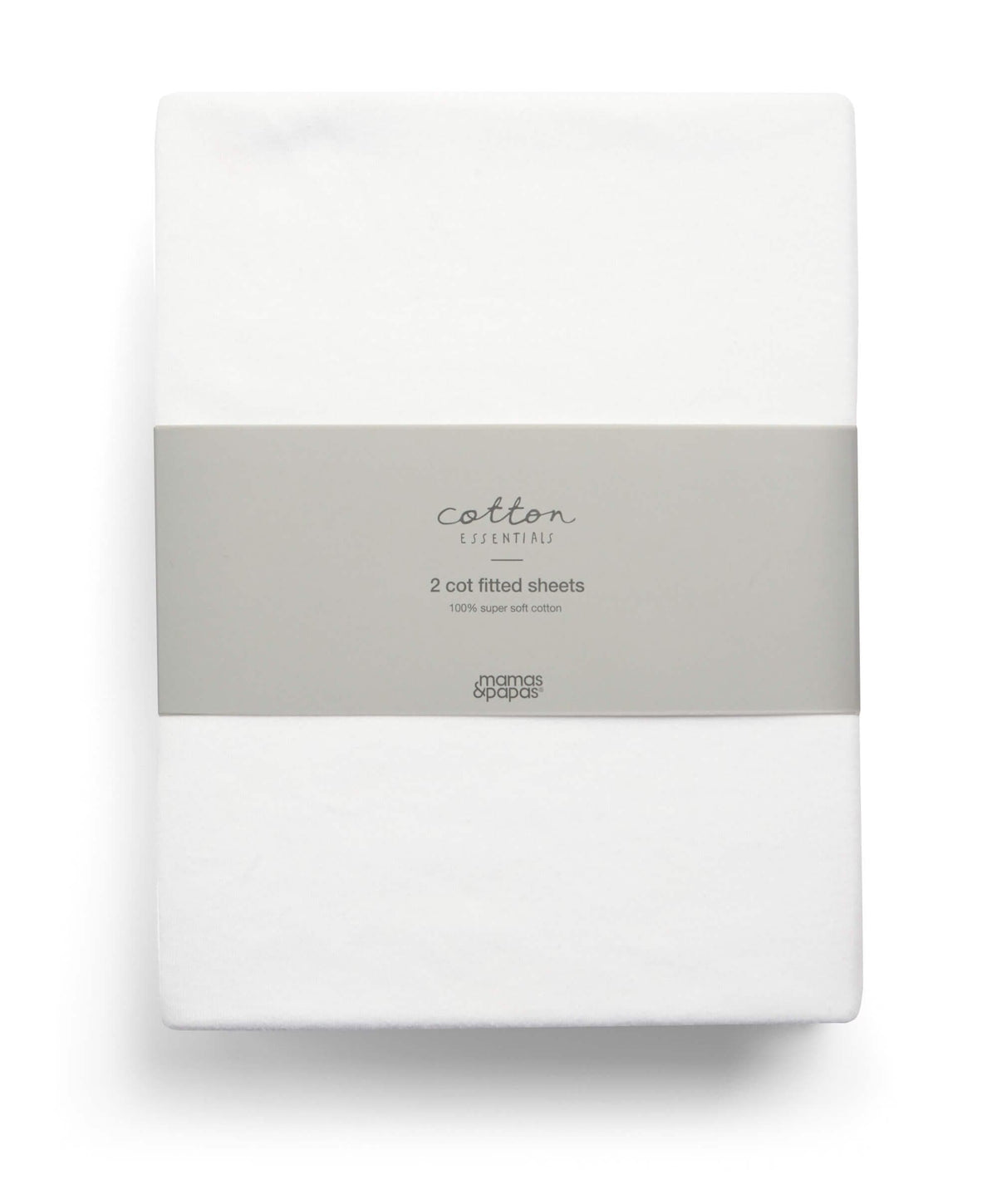 Mamas & Papas Cot Sheets Cot Fitted Sheets (2 Pack) - White