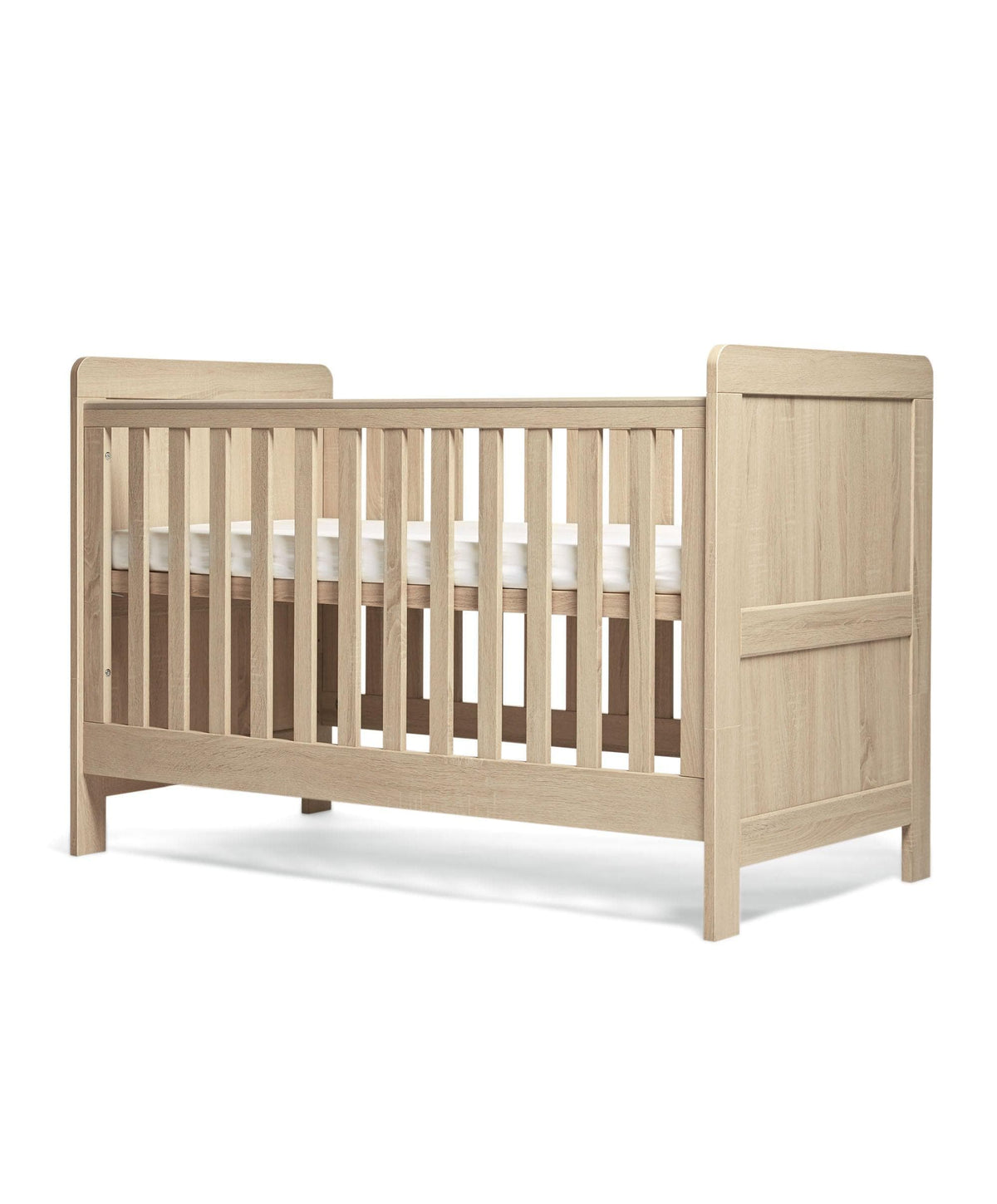 Mamas & Papas Cotbed Bundles Atlas Cotbed & Luxury Hybrid Twin Mattress Bundle - Light Oak