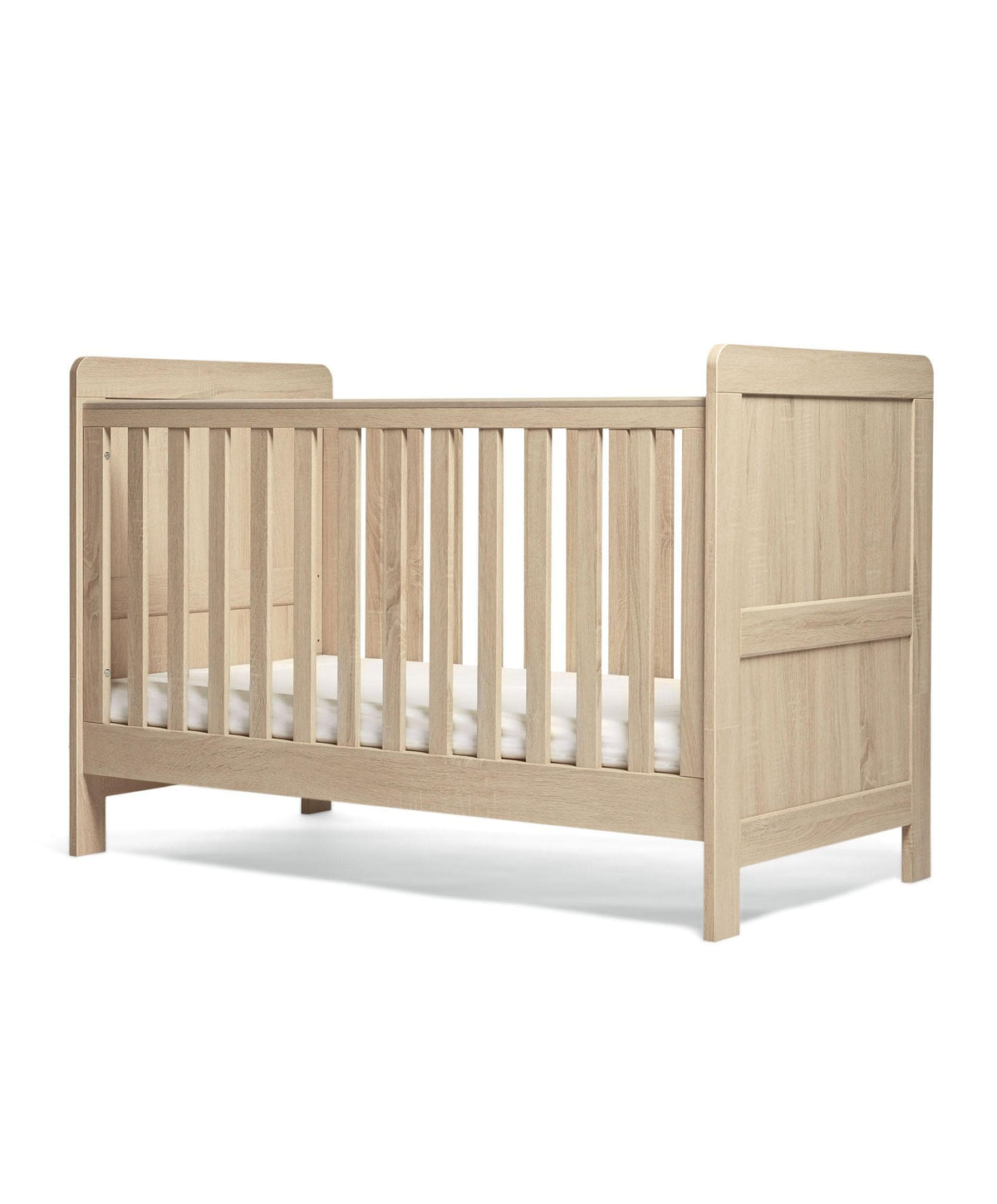 Mamas & Papas Cotbed Bundles Atlas Cotbed & Luxury Hybrid Twin Mattress Bundle - Light Oak