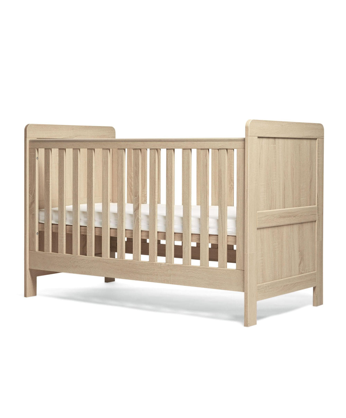 Mamas & Papas Cotbed Bundles Atlas Cotbed & Luxury Hybrid Twin Mattress Bundle - Light Oak