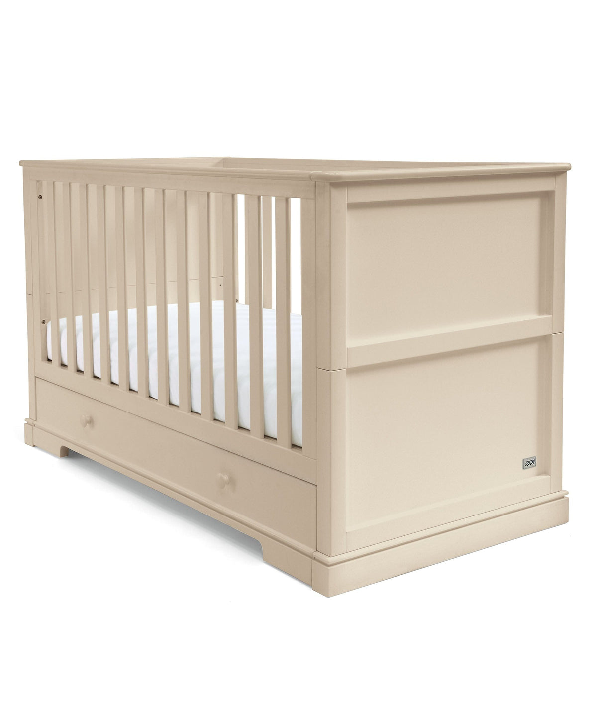 Mamas & Papas Cotbed Bundles Oxford Cotbed & Luxury Hybrid Twin Cotbed Mattress - Cashmere