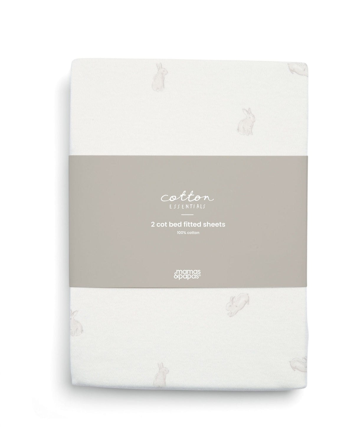 Mamas & Papas Cotbed Sheets Cotbed Fitted Sheets (2 Pack) - Bunny