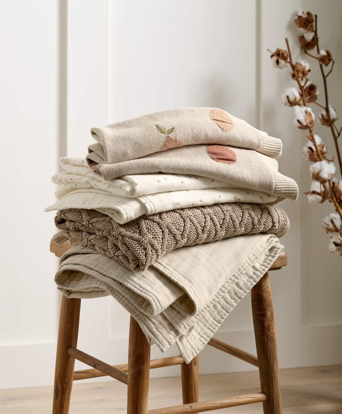 Mamas & Papas Cotbed Sheets Cotbed Fitted Sheets (2 pack) Seed/Leaf - Welcome to the World Seedling