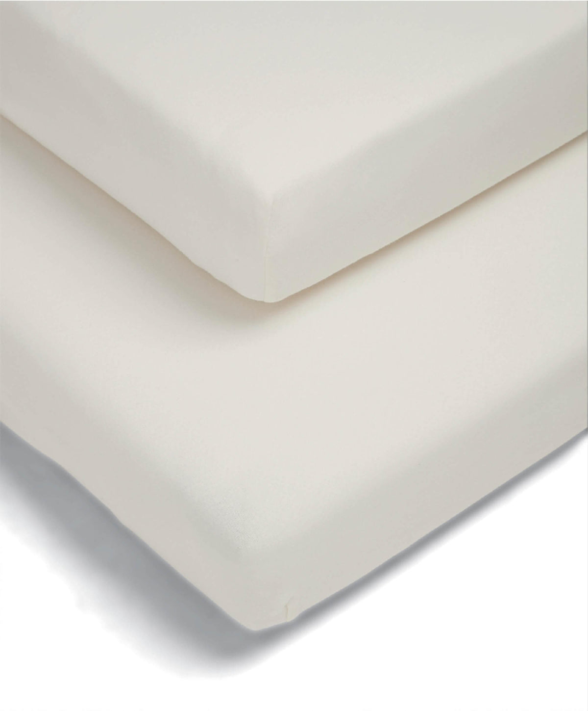 Mamas & Papas Cotbed Sheets Cotton Essentials Cotbed Fitted Sheets (2 pack) - Cream