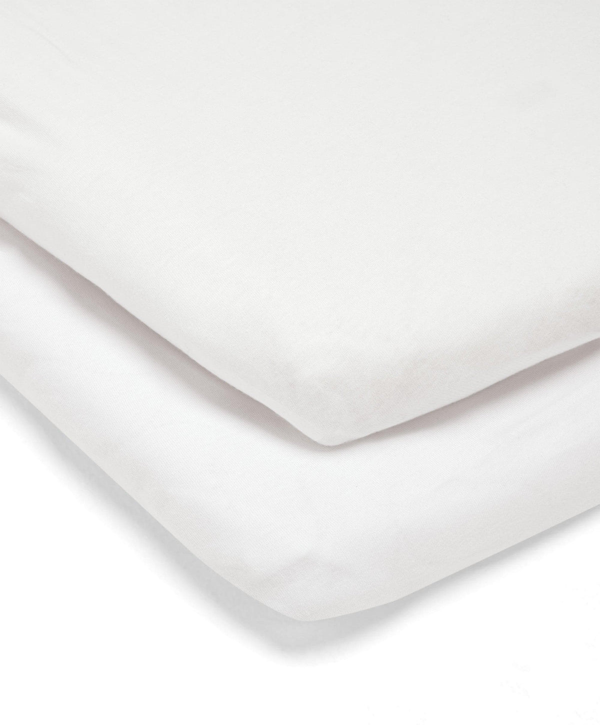 Mamas & Papas Crib Sheets 2 Pack Lua Bedside Crib Sheets - White