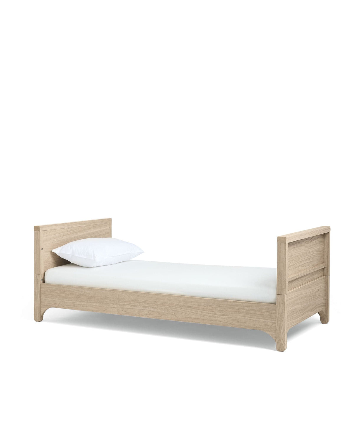 Mamas & Papas Furniture Sets Barton Cotbed With Luxury Hybrid Twin Cotbed Mattress Bundle - Natural/Oak