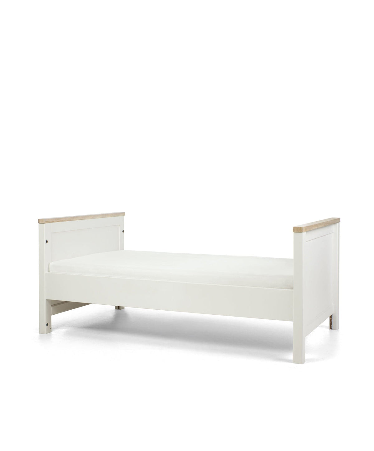 Mamas & Papas Furniture Sets Harwell Convertible Cot Bundle with Essential Pocket Spring Petite Cot Mattress - White/Natural