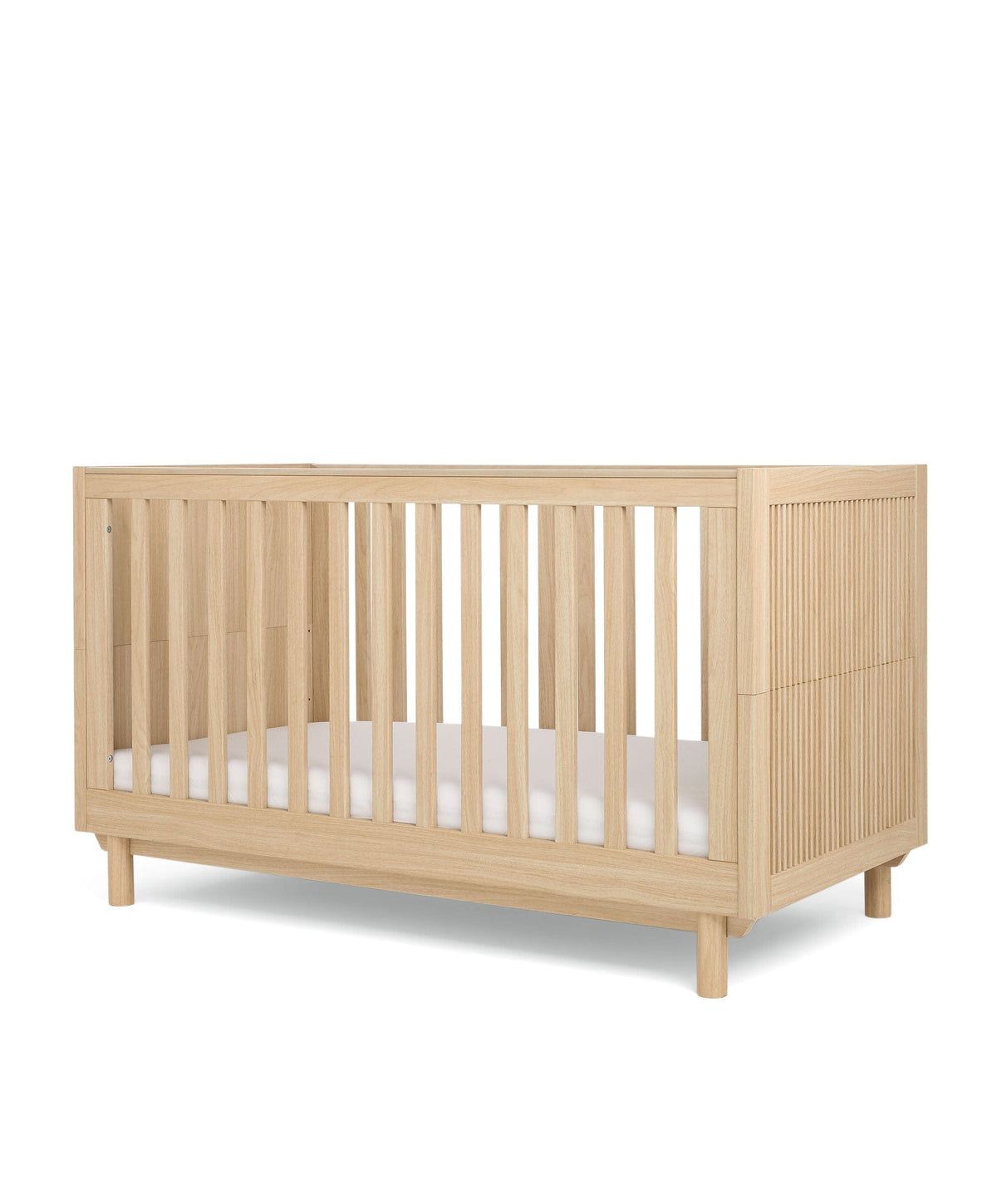 Mamas & Papas Furniture Sets Oska Cotbed & Essential Airflow Pocket Spring Cotbed Mattress Bundle - Natural/Oak