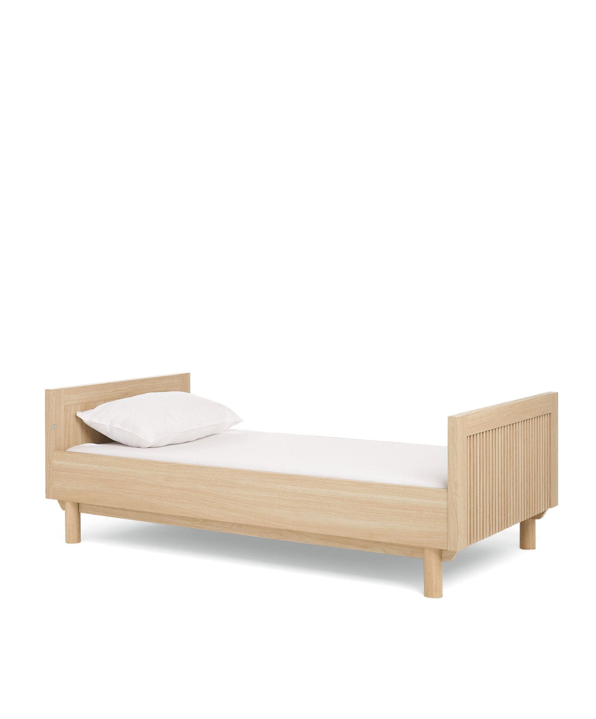Mamas & Papas Furniture Sets Oska Cotbed & Essential Airflow Pocket Spring Cotbed Mattress Bundle - Natural/Oak